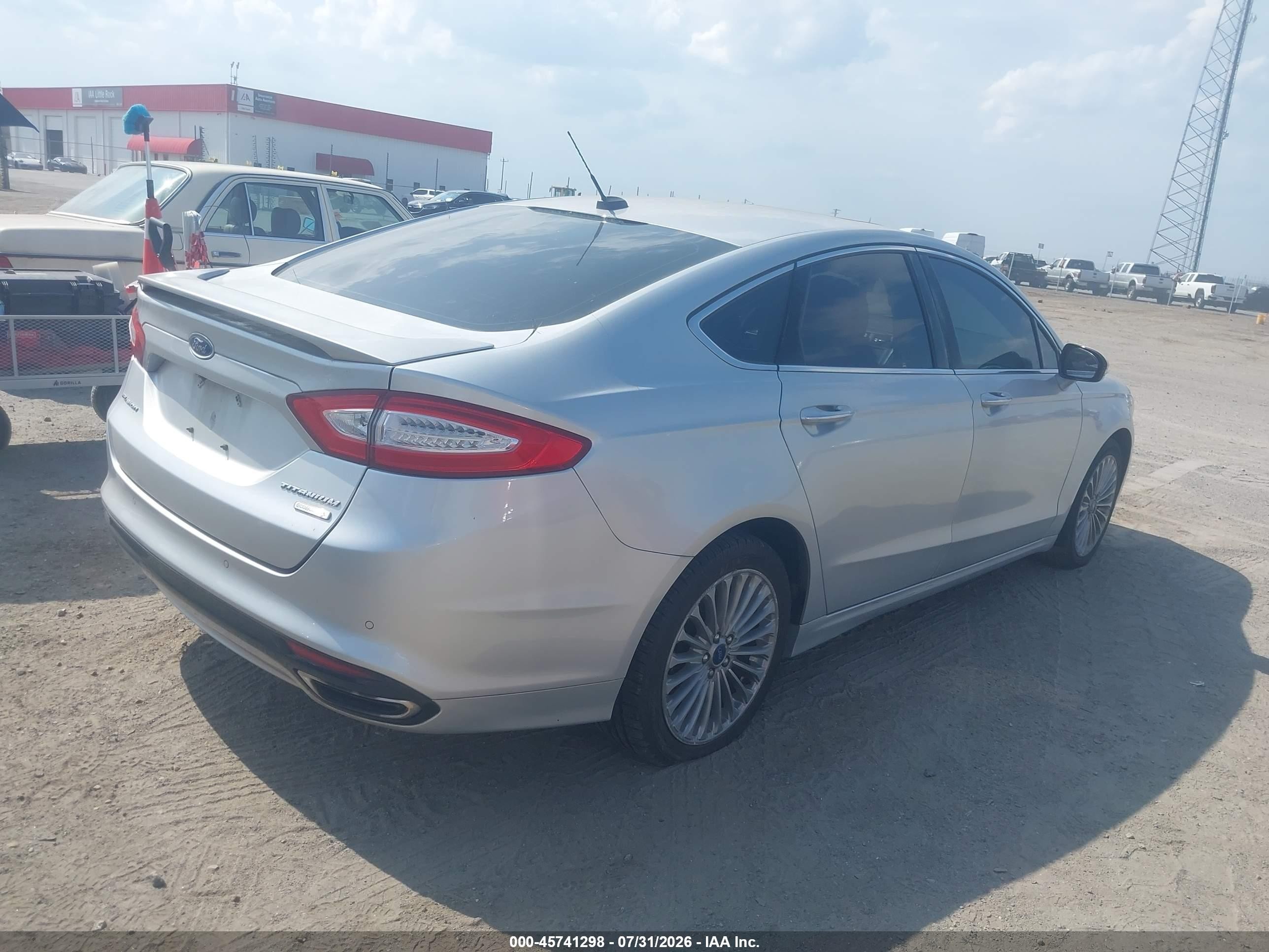2015 Ford Fusion Titanium Silver vin: 3FA6P0K9XFR249700