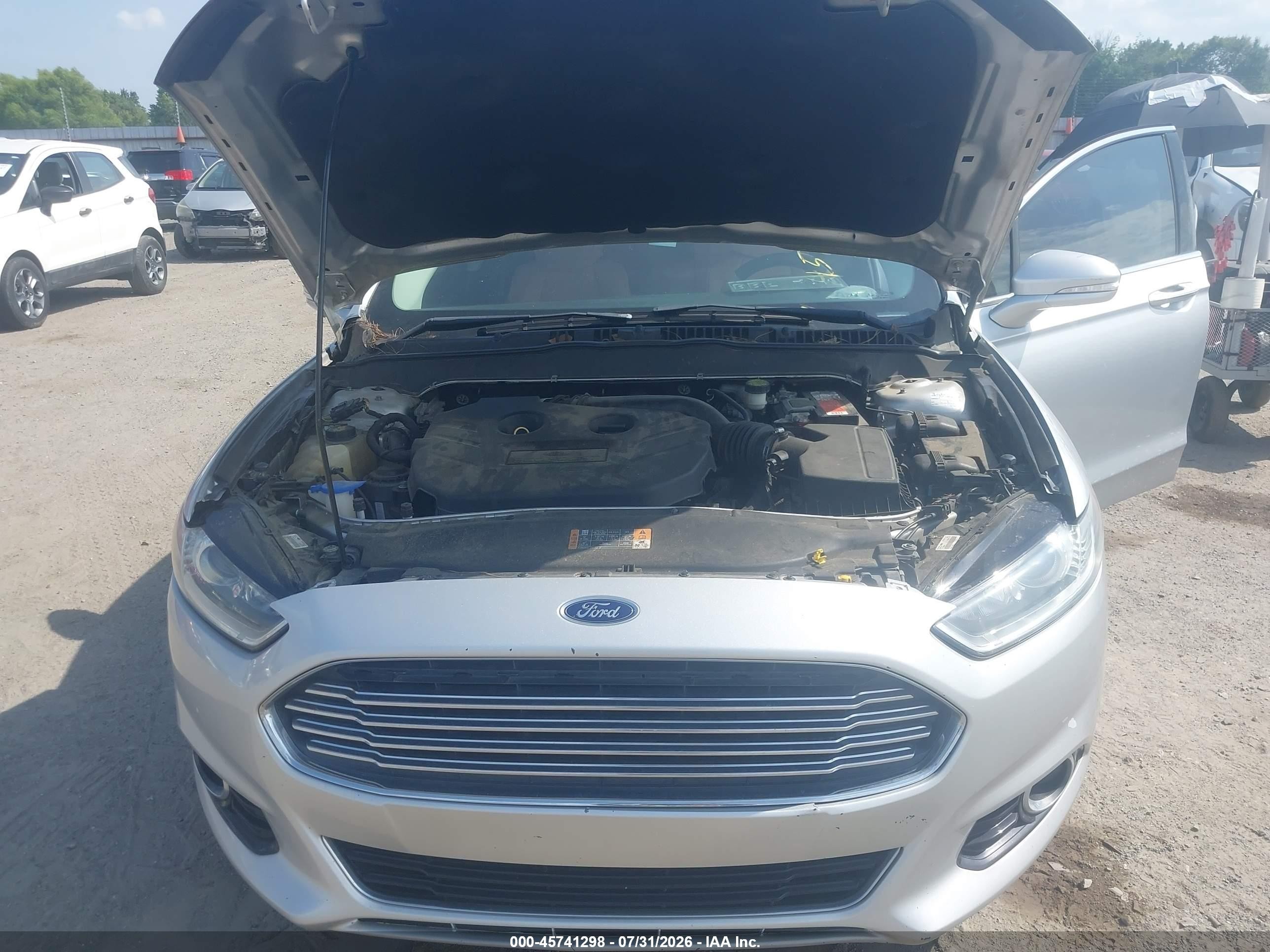 2015 Ford Fusion Titanium Silver vin: 3FA6P0K9XFR249700
