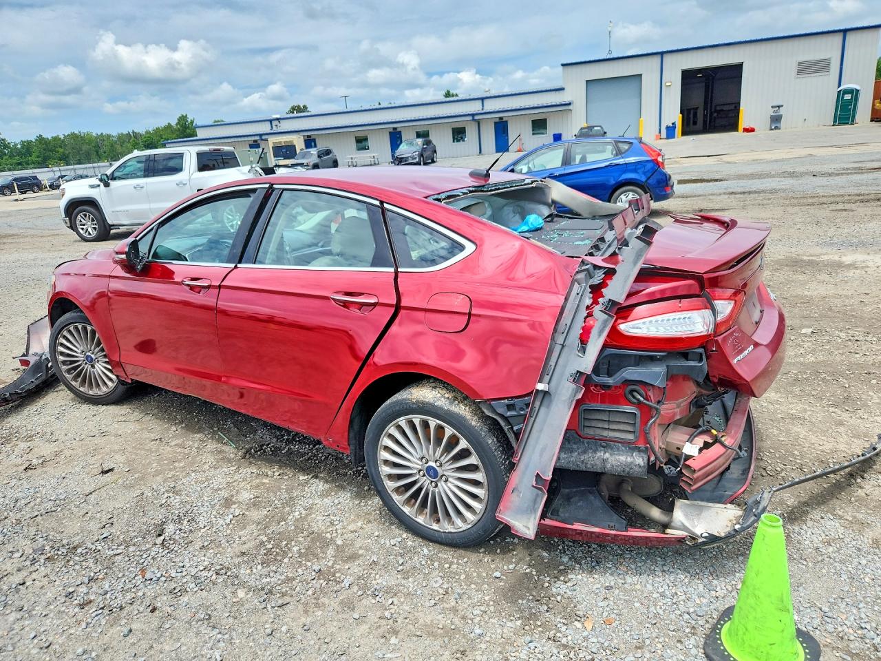 2016 Ford Fusion Titanium Burgundy vin: 3FA6P0K9XGR347062
