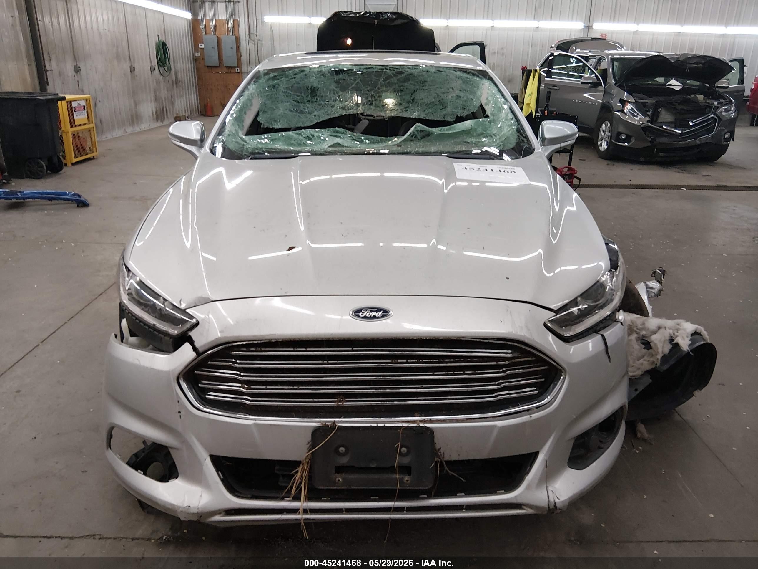 2013 Ford Fusion Hybrid Se Silver vin: 3FA6P0LU0DR125743