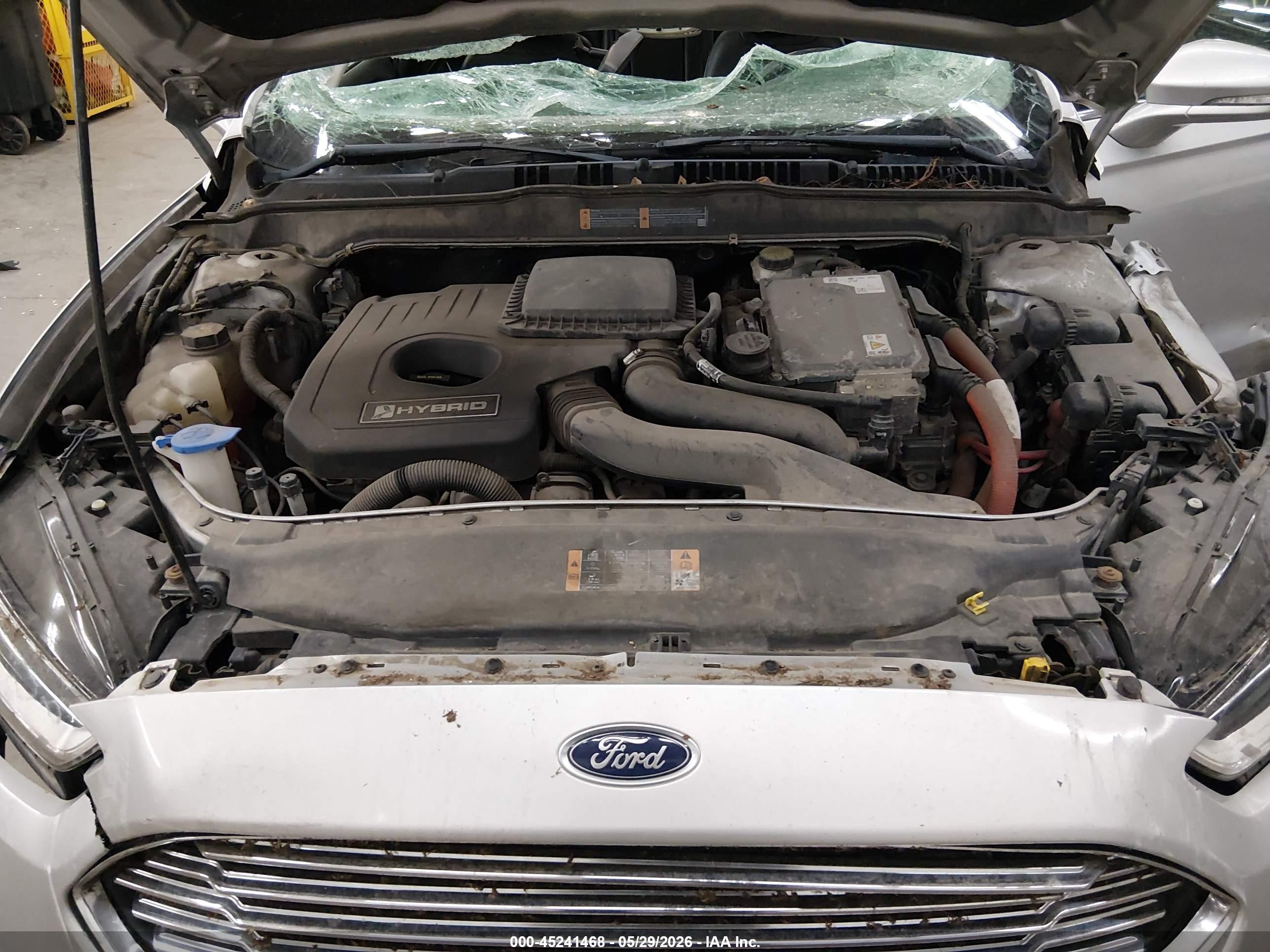 2013 Ford Fusion Hybrid Se Silver vin: 3FA6P0LU0DR125743