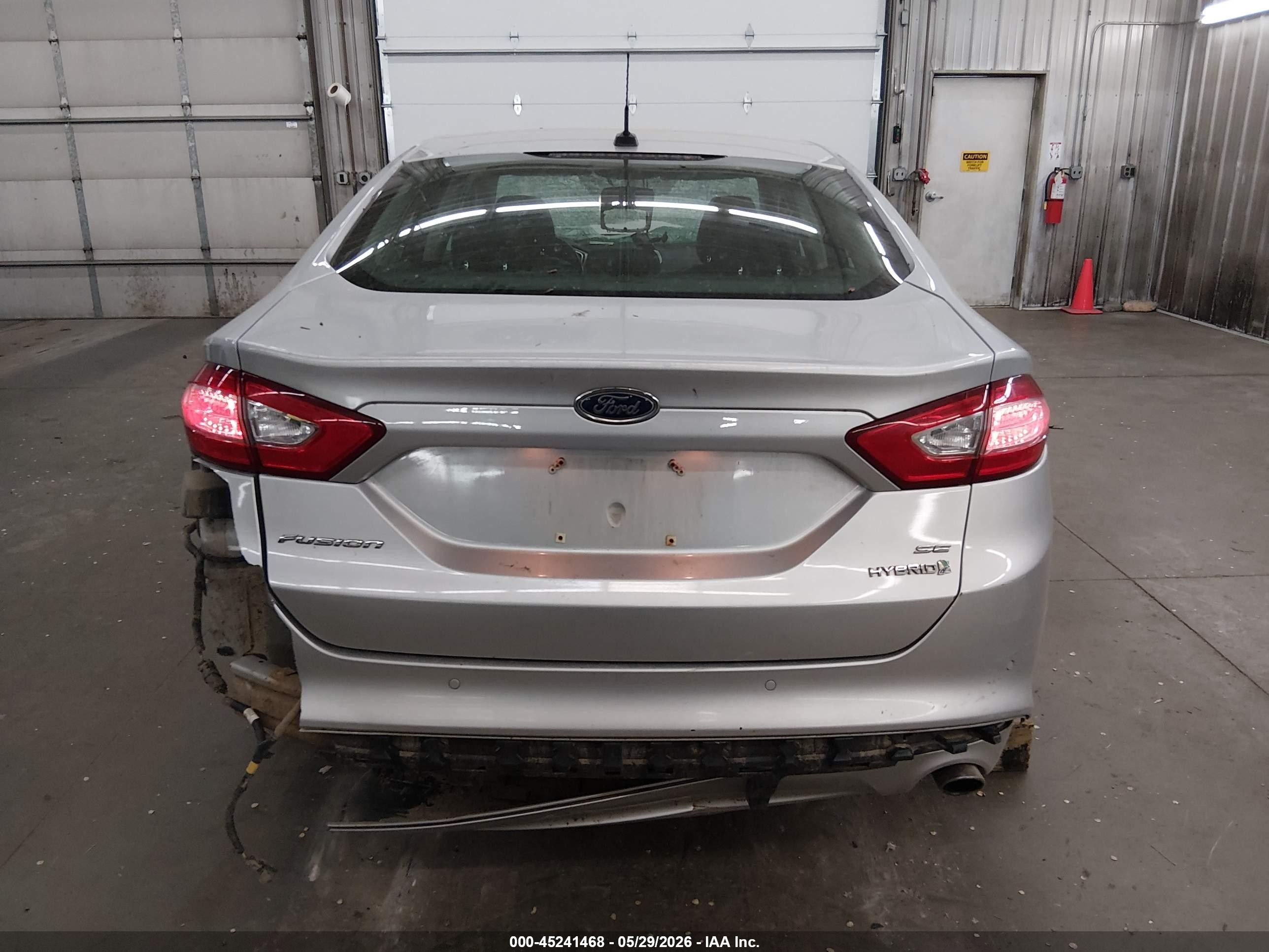 2013 Ford Fusion Hybrid Se Silver vin: 3FA6P0LU0DR125743