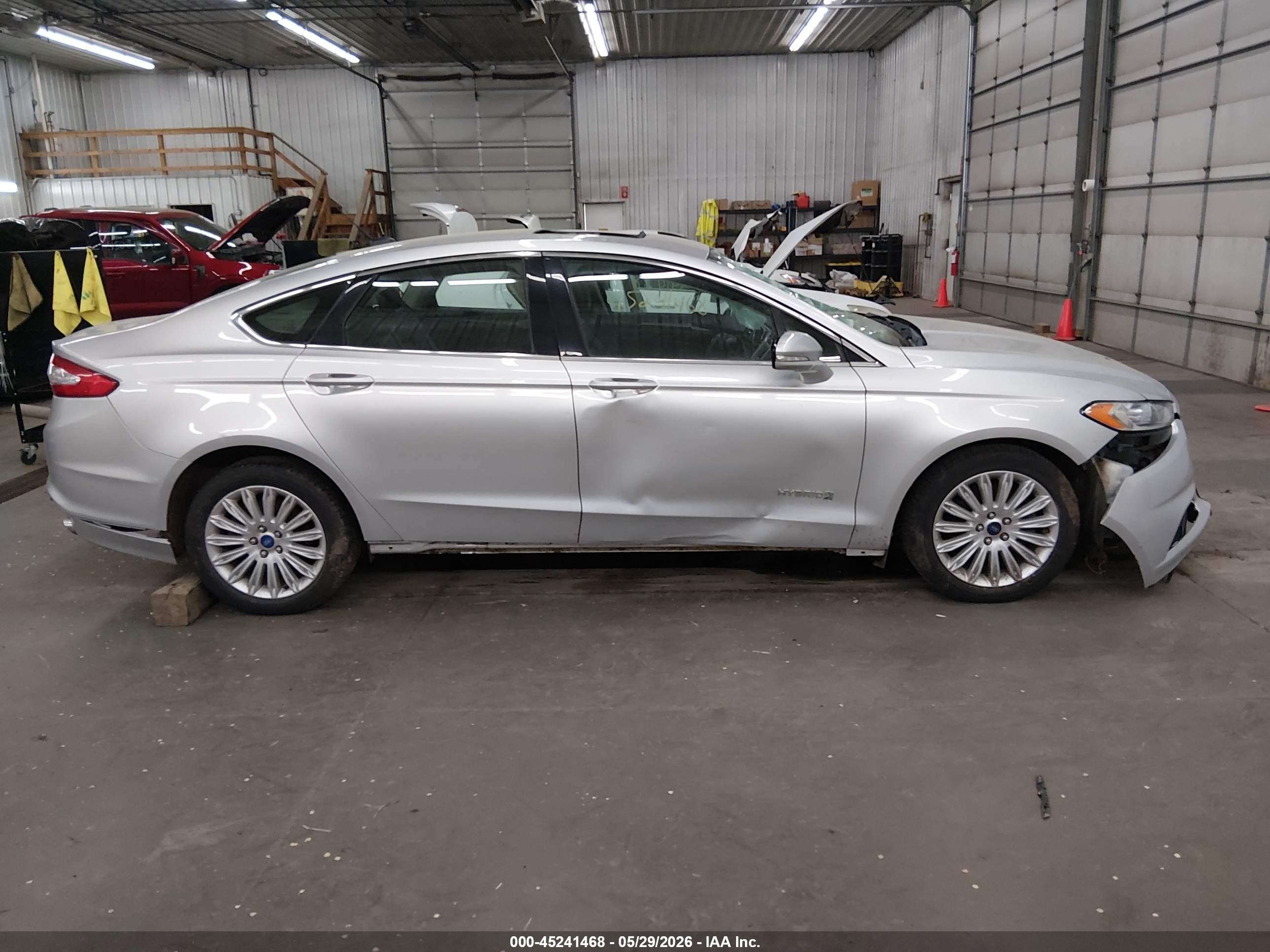2013 Ford Fusion Hybrid Se Silver vin: 3FA6P0LU0DR125743