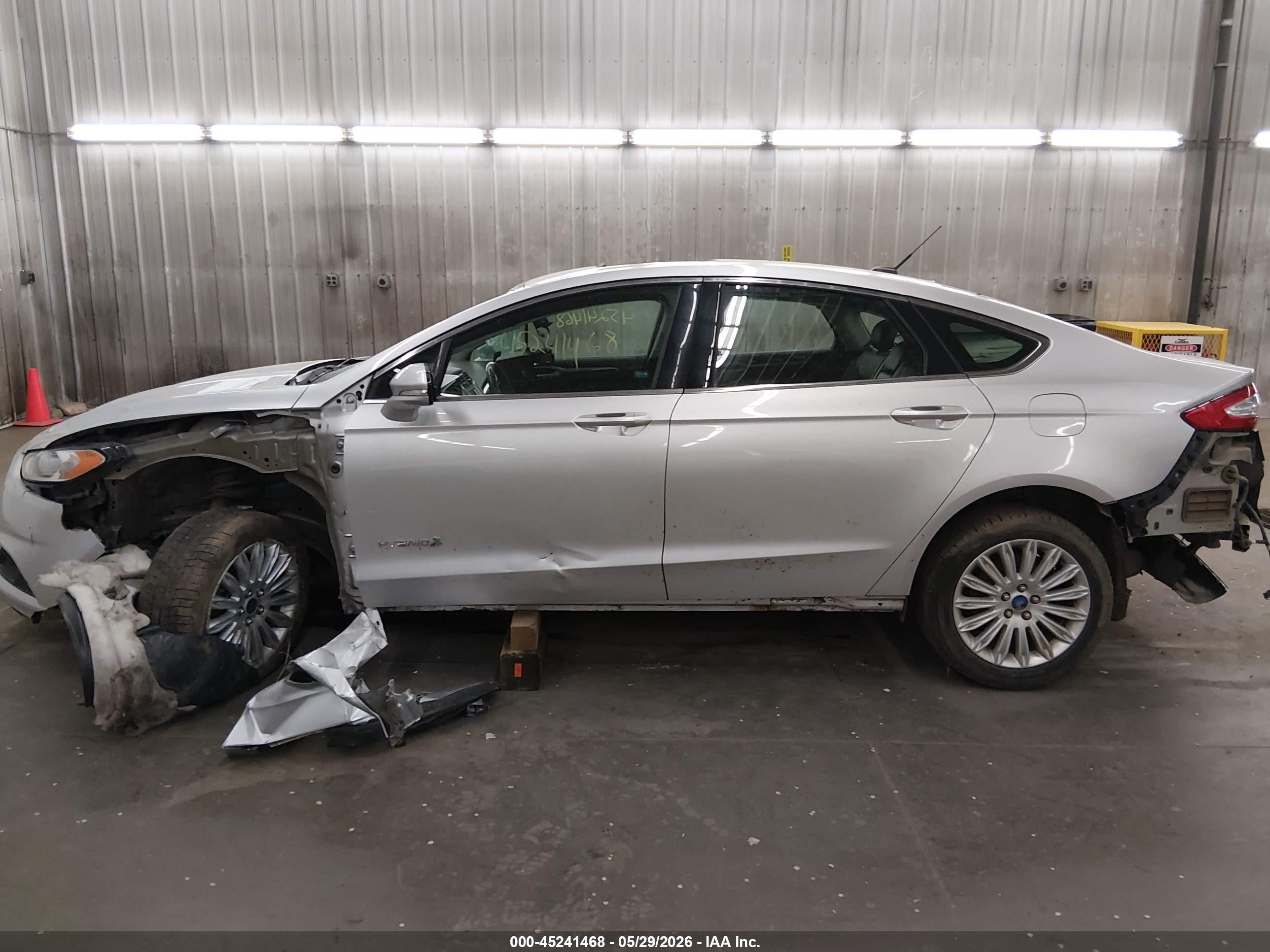 2013 Ford Fusion Hybrid Se Silver vin: 3FA6P0LU0DR125743