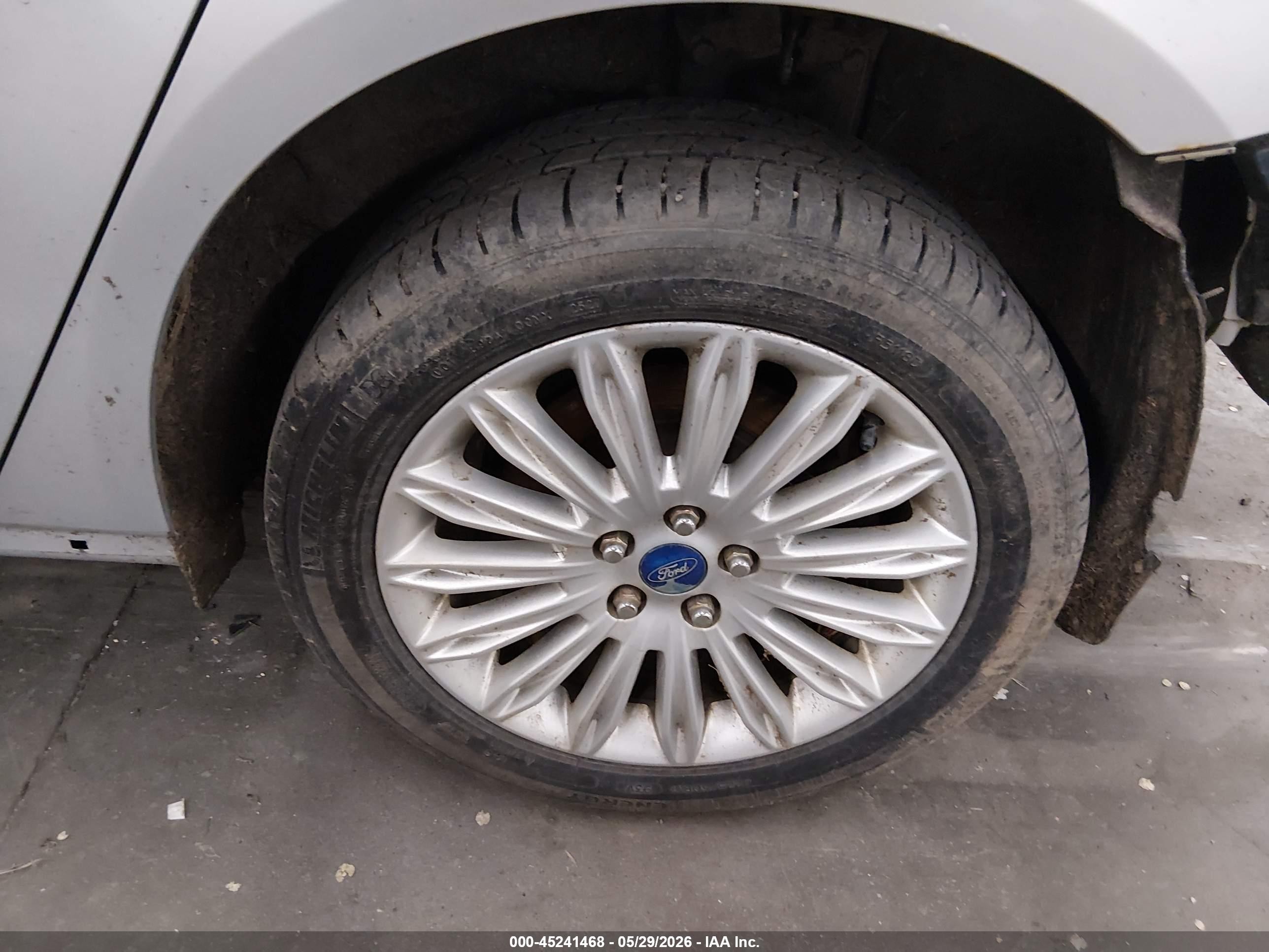 2013 Ford Fusion Hybrid Se Silver vin: 3FA6P0LU0DR125743