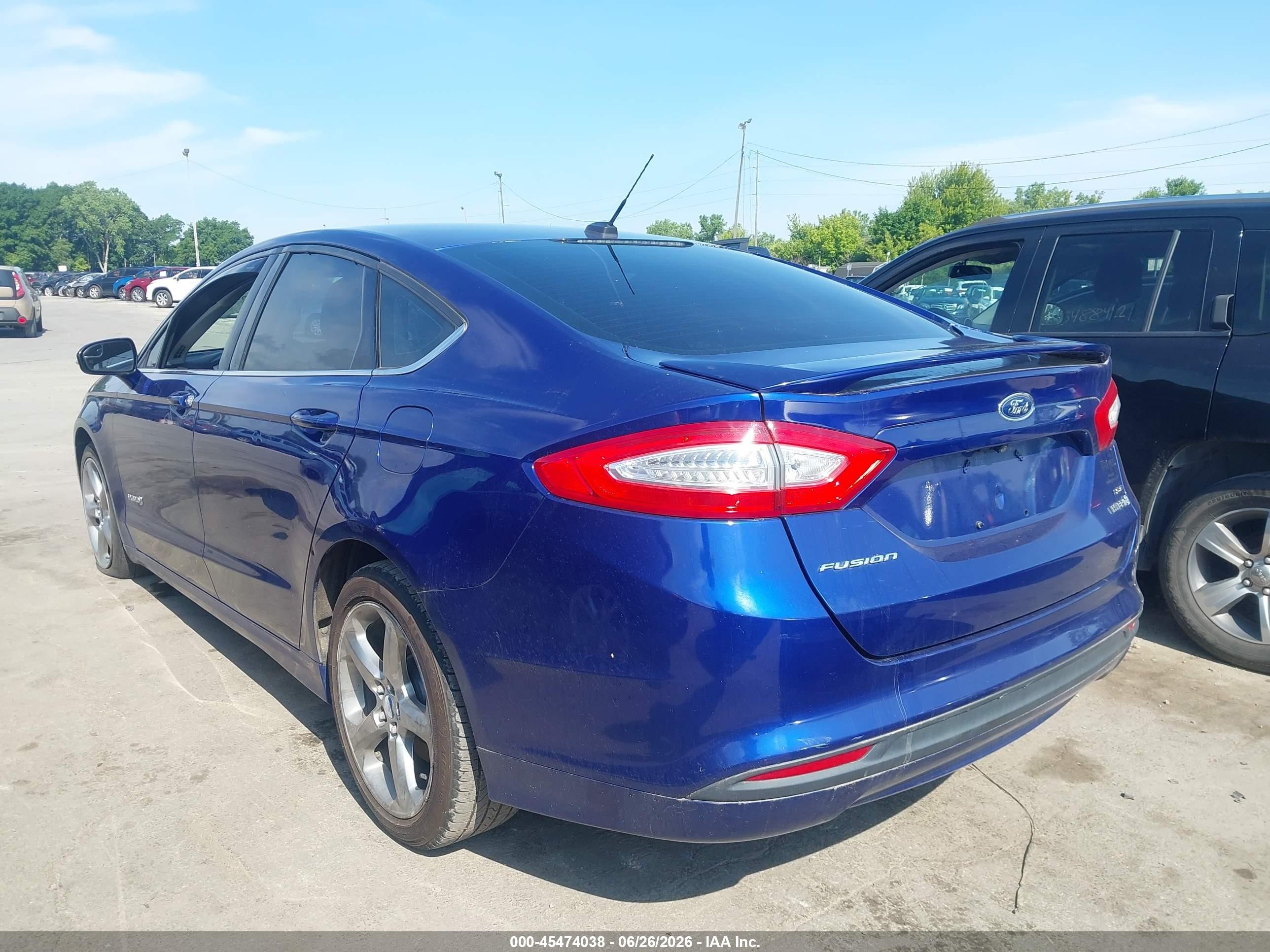 2013 Ford Fusion Hybrid Se Синий vin: 3FA6P0LU0DR128836
