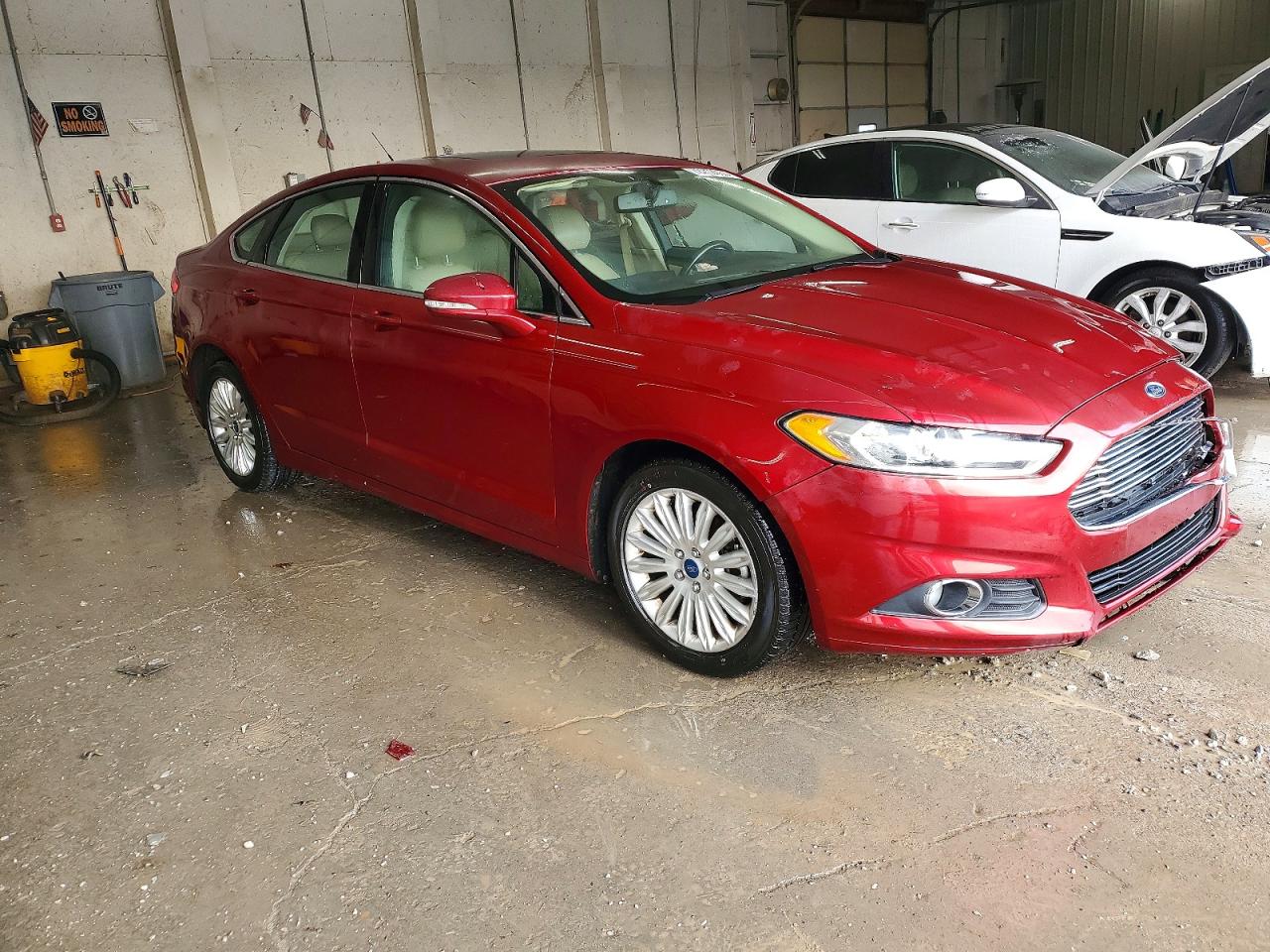 2013 Ford Fusion Se Hybrid Темно-бордовый vin: 3FA6P0LU0DR129209