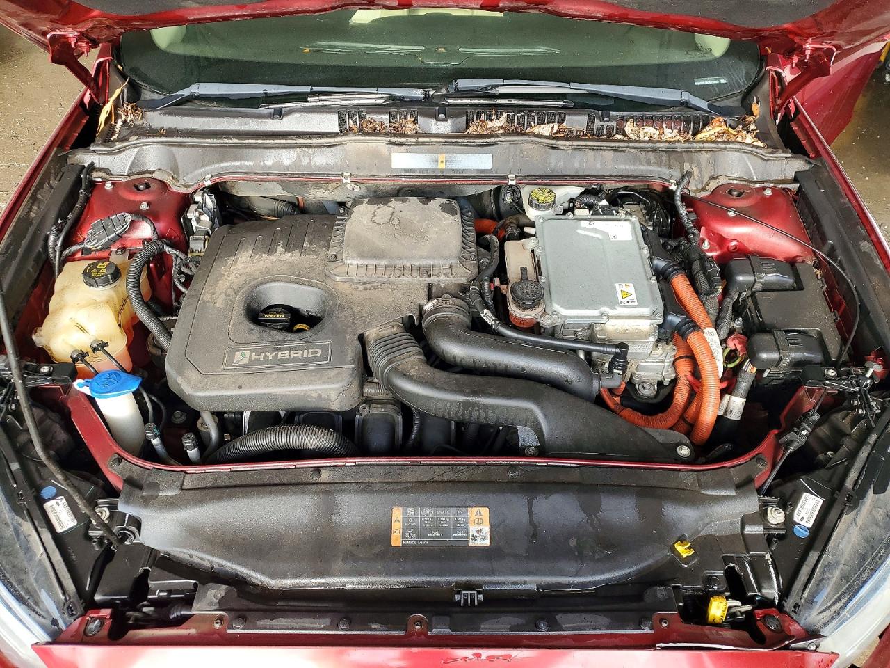 2013 Ford Fusion Se Hybrid Темно-бордовый vin: 3FA6P0LU0DR129209