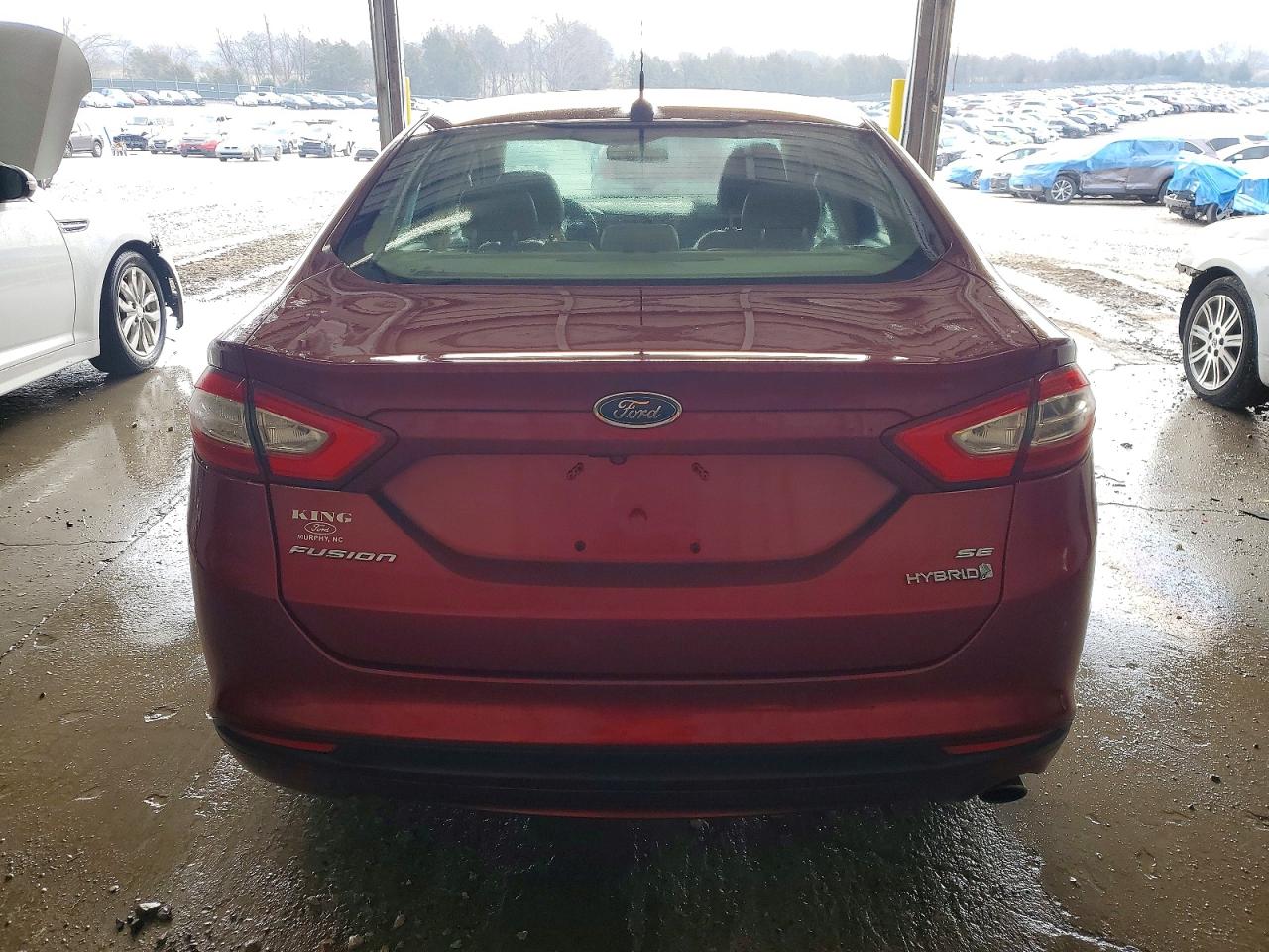 2013 Ford Fusion Se Hybrid Темно-бордовый vin: 3FA6P0LU0DR129209