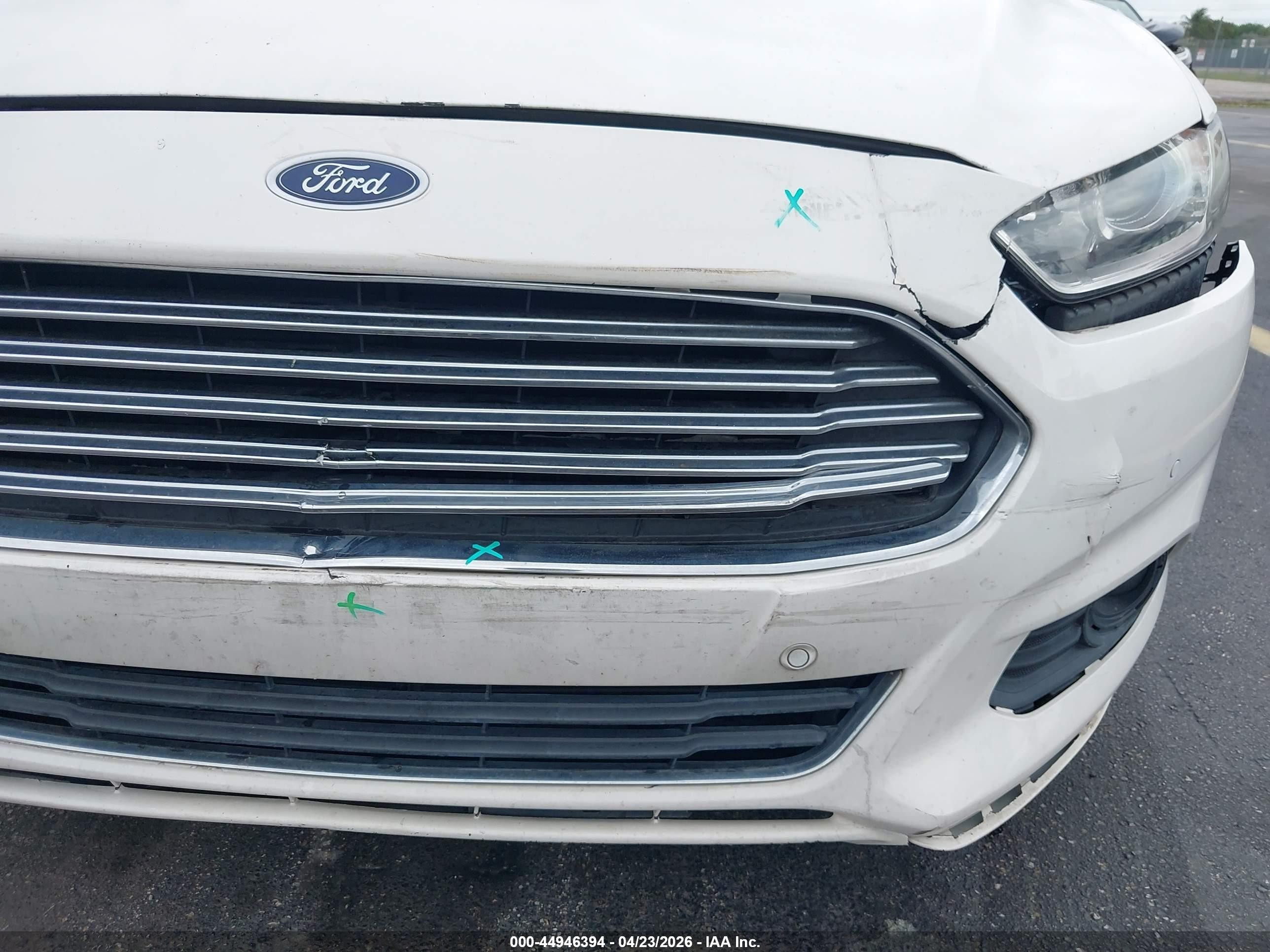 2013 Ford Fusion Hybrid Se White vin: 3FA6P0LU0DR138315