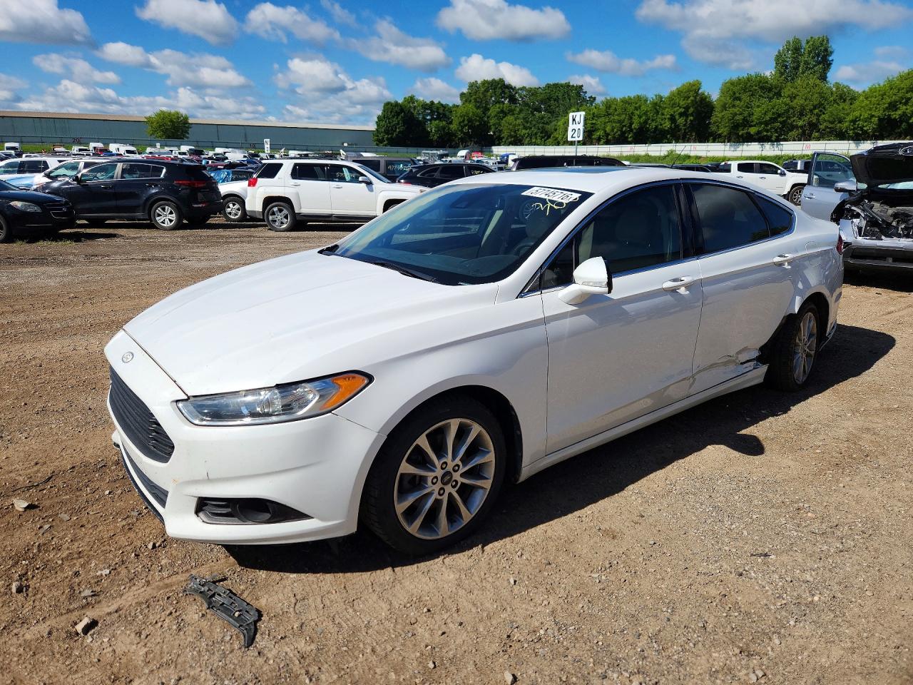 2013 Ford Fusion Se Hybrid White vin: 3FA6P0LU0DR172156