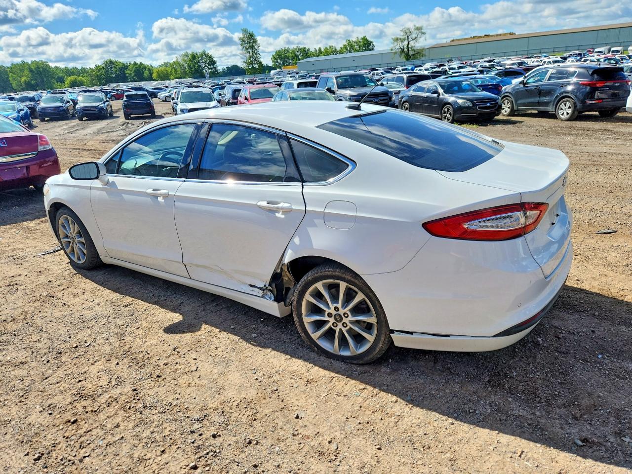 2013 Ford Fusion Se Hybrid White vin: 3FA6P0LU0DR172156