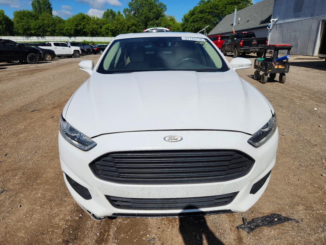 2013 Ford Fusion Se Hybrid White vin: 3FA6P0LU0DR172156