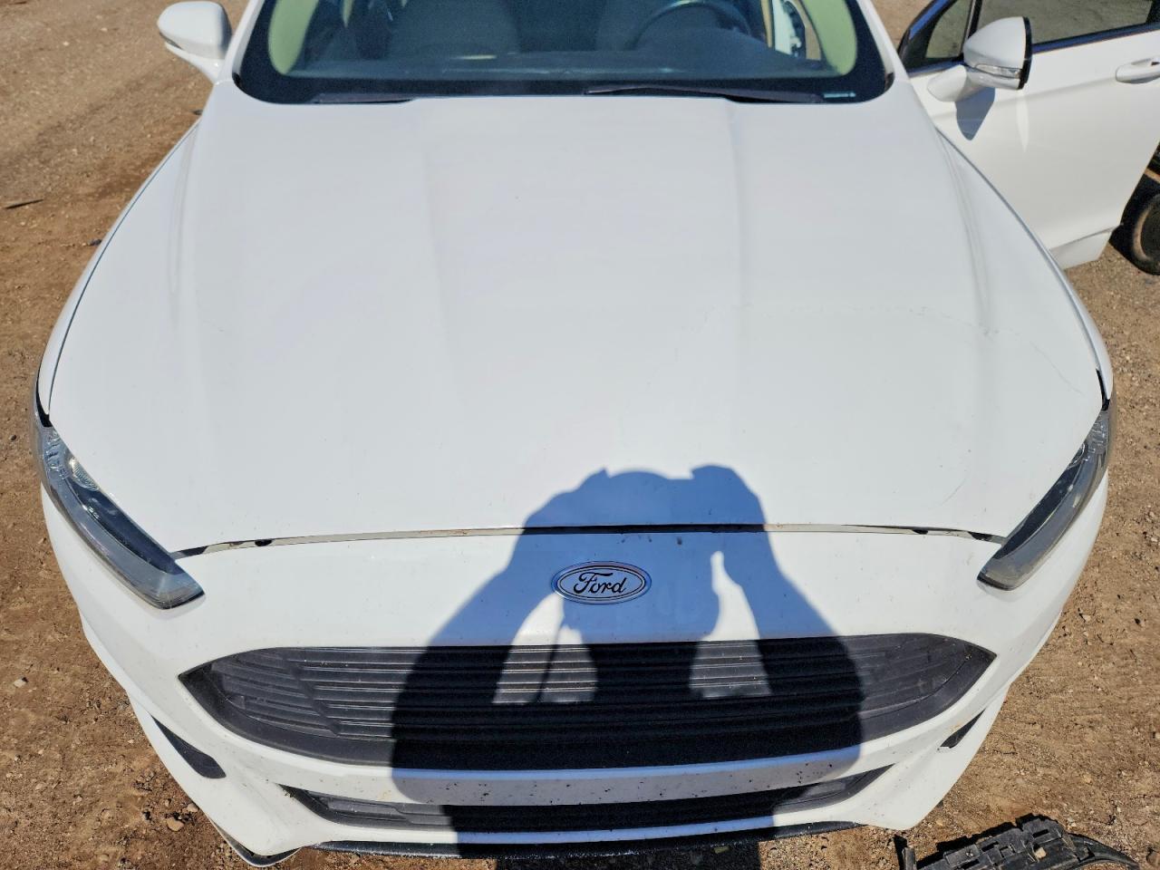 2013 Ford Fusion Se Hybrid White vin: 3FA6P0LU0DR172156