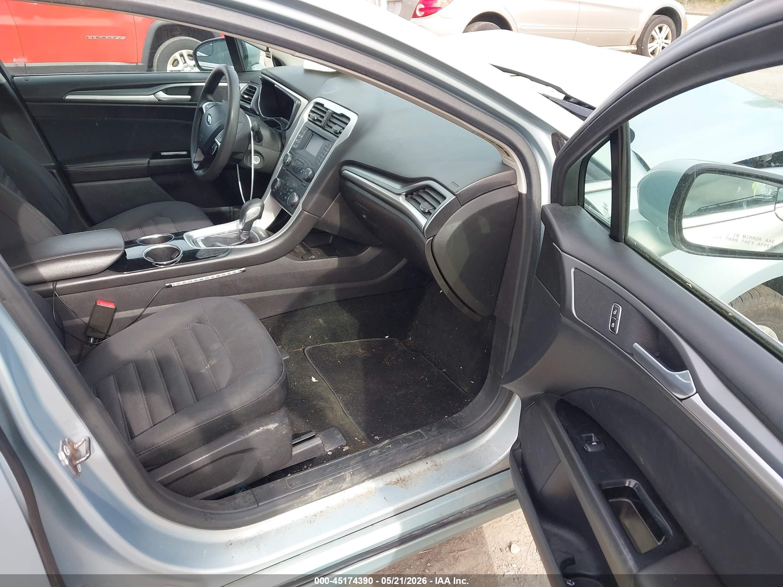 2013 Ford Fusion Hybrid Se Light Blue vin: 3FA6P0LU0DR181990