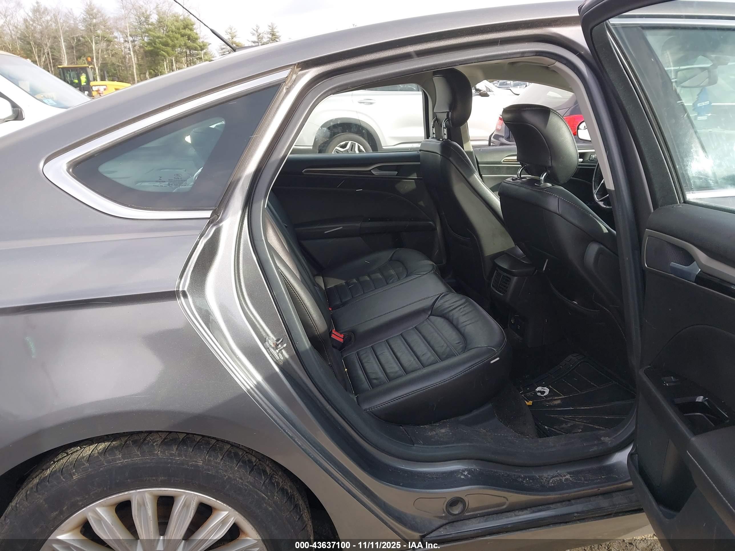 2013 Ford Fusion Hybrid Se Gray vin: 3FA6P0LU0DR205835