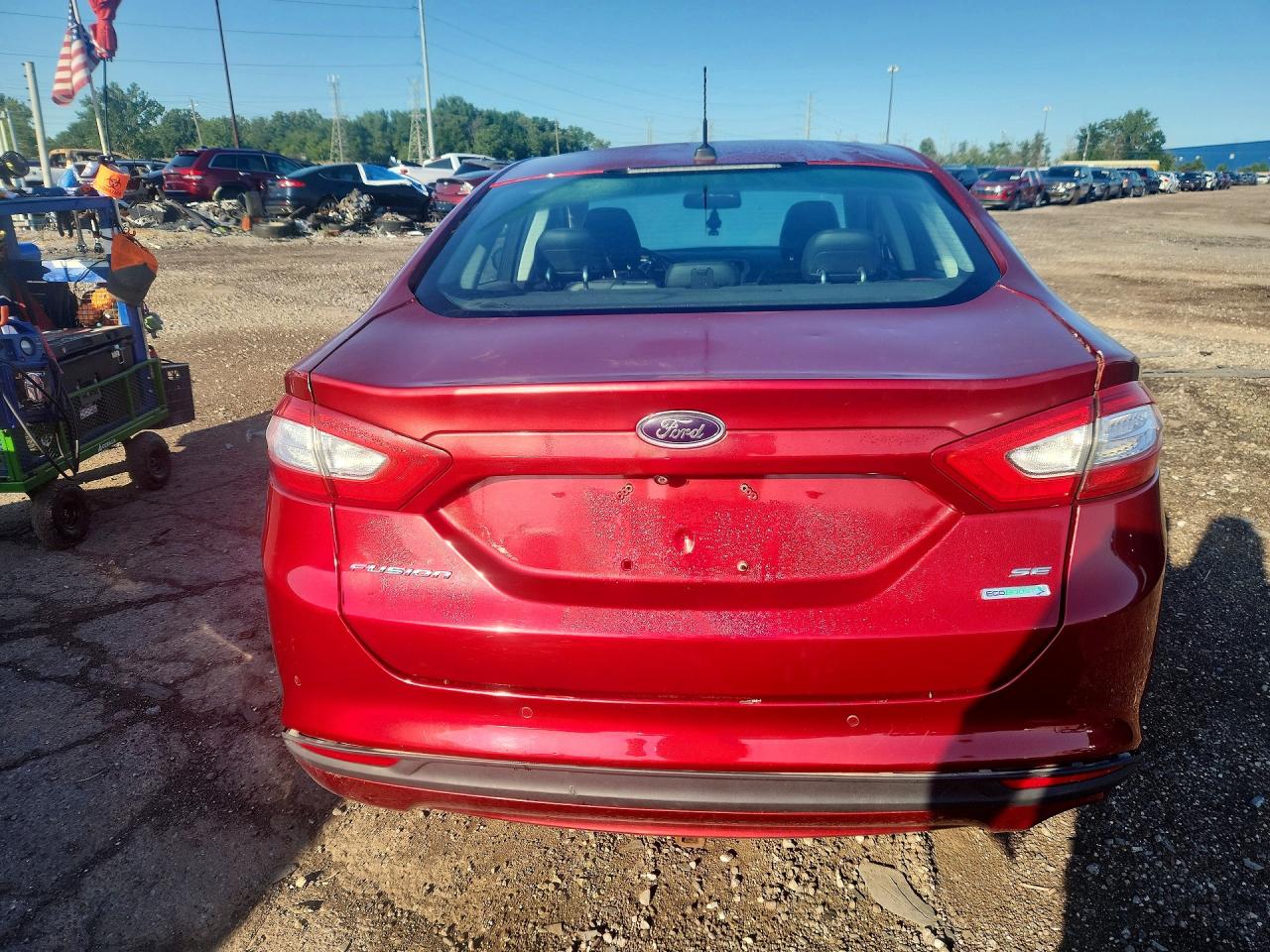 2013 Ford Fusion Se Hybrid Red vin: 3FA6P0LU0DR218181