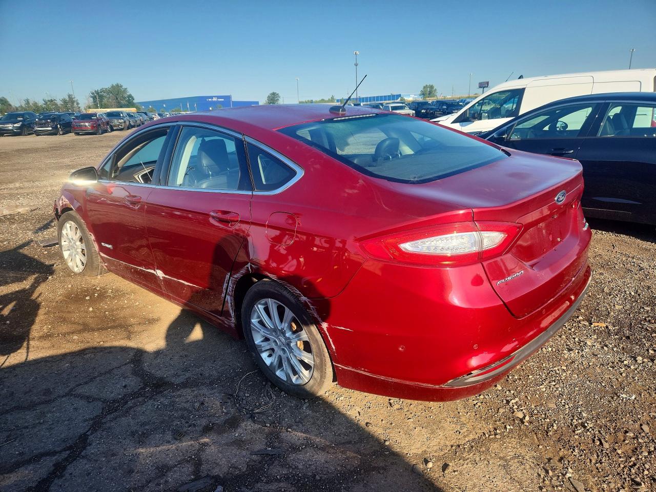 2013 Ford Fusion Se Hybrid Red vin: 3FA6P0LU0DR218181