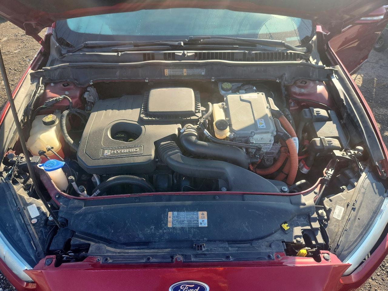 2013 Ford Fusion Se Hybrid Red vin: 3FA6P0LU0DR218181