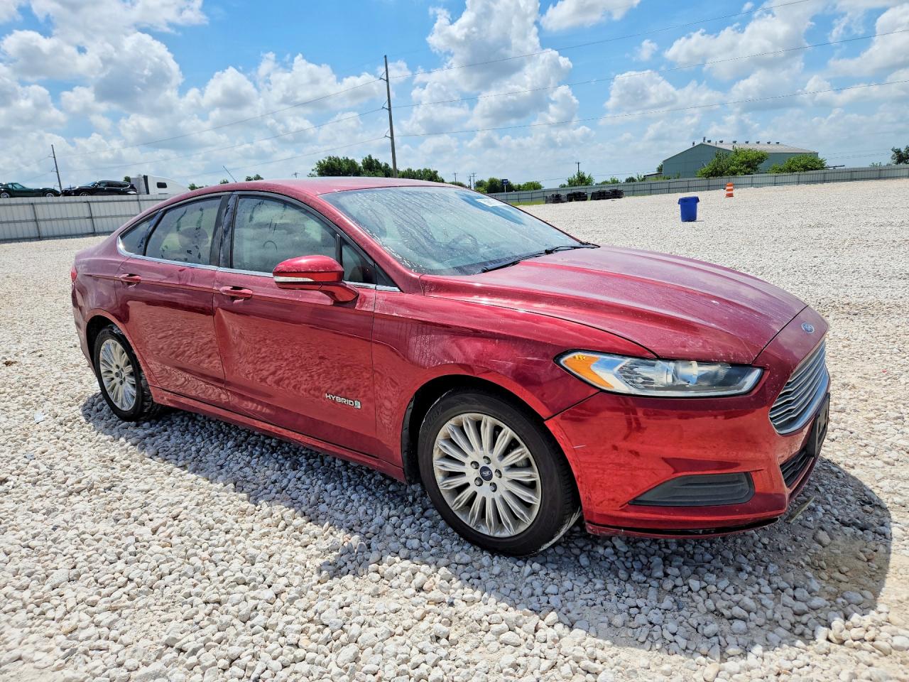 2013 Ford Fusion Red vin: 3FA6P0LU0DR342676