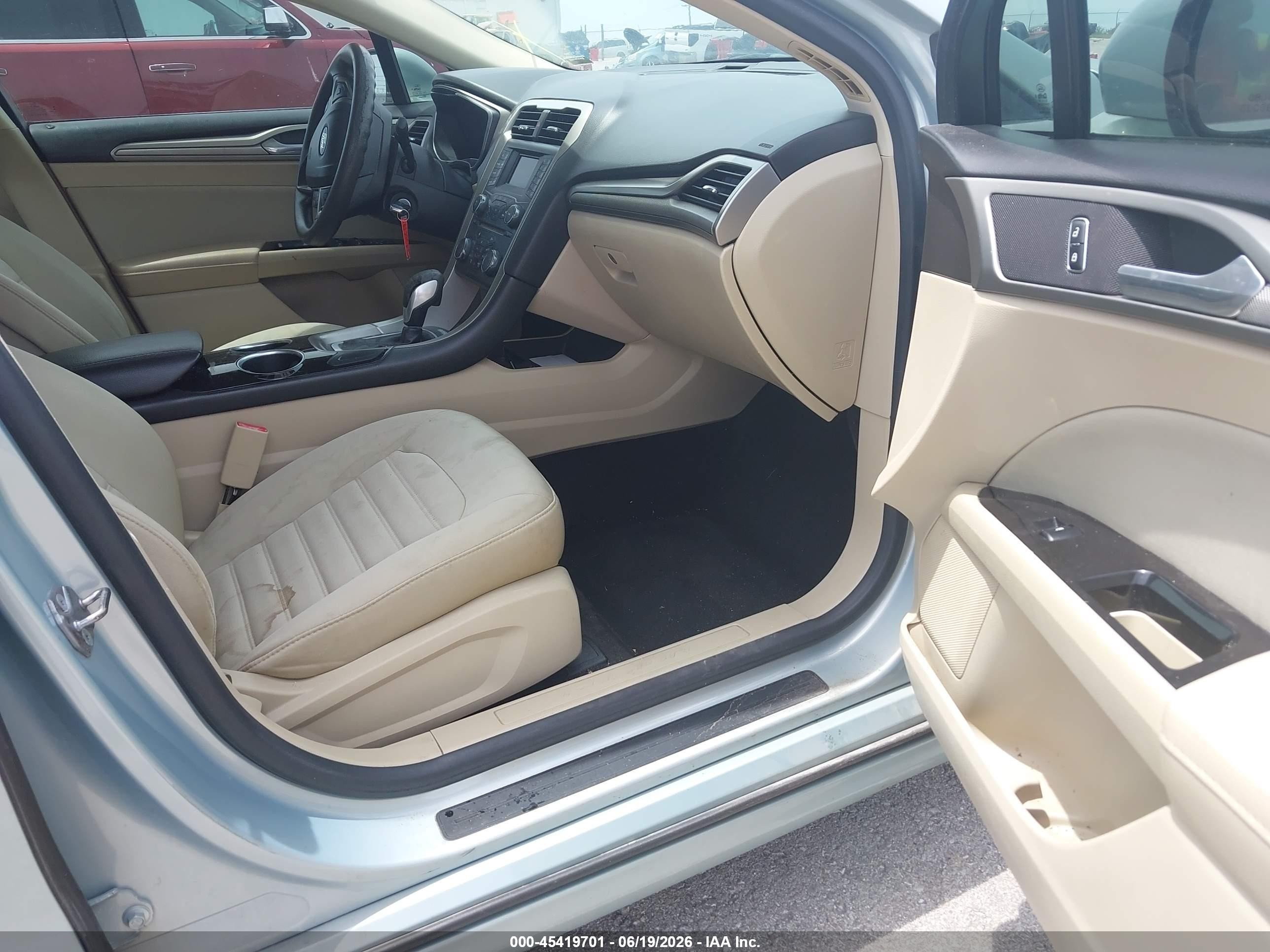 2013 Ford Fusion Hybrid Se Бирюзовый vin: 3FA6P0LU0DR357291