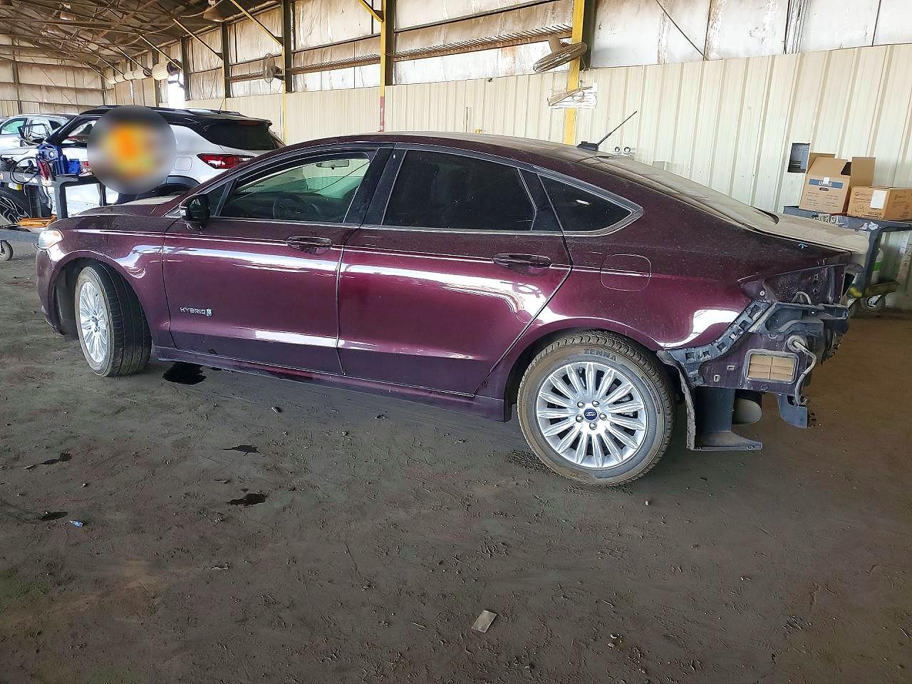 2013 Ford Fusion Se Hybrid Бордовый vin: 3FA6P0LU0DR379453