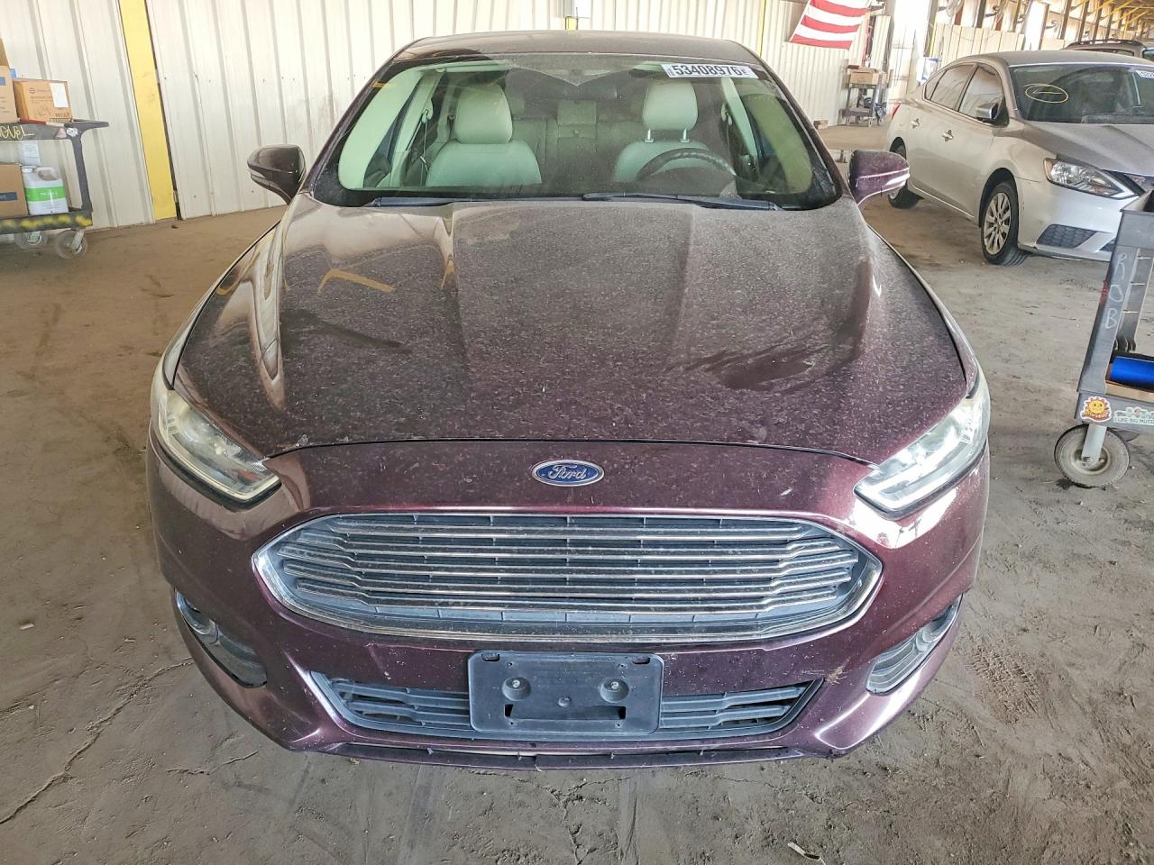 2013 Ford Fusion Se Hybrid Бордовый vin: 3FA6P0LU0DR379453