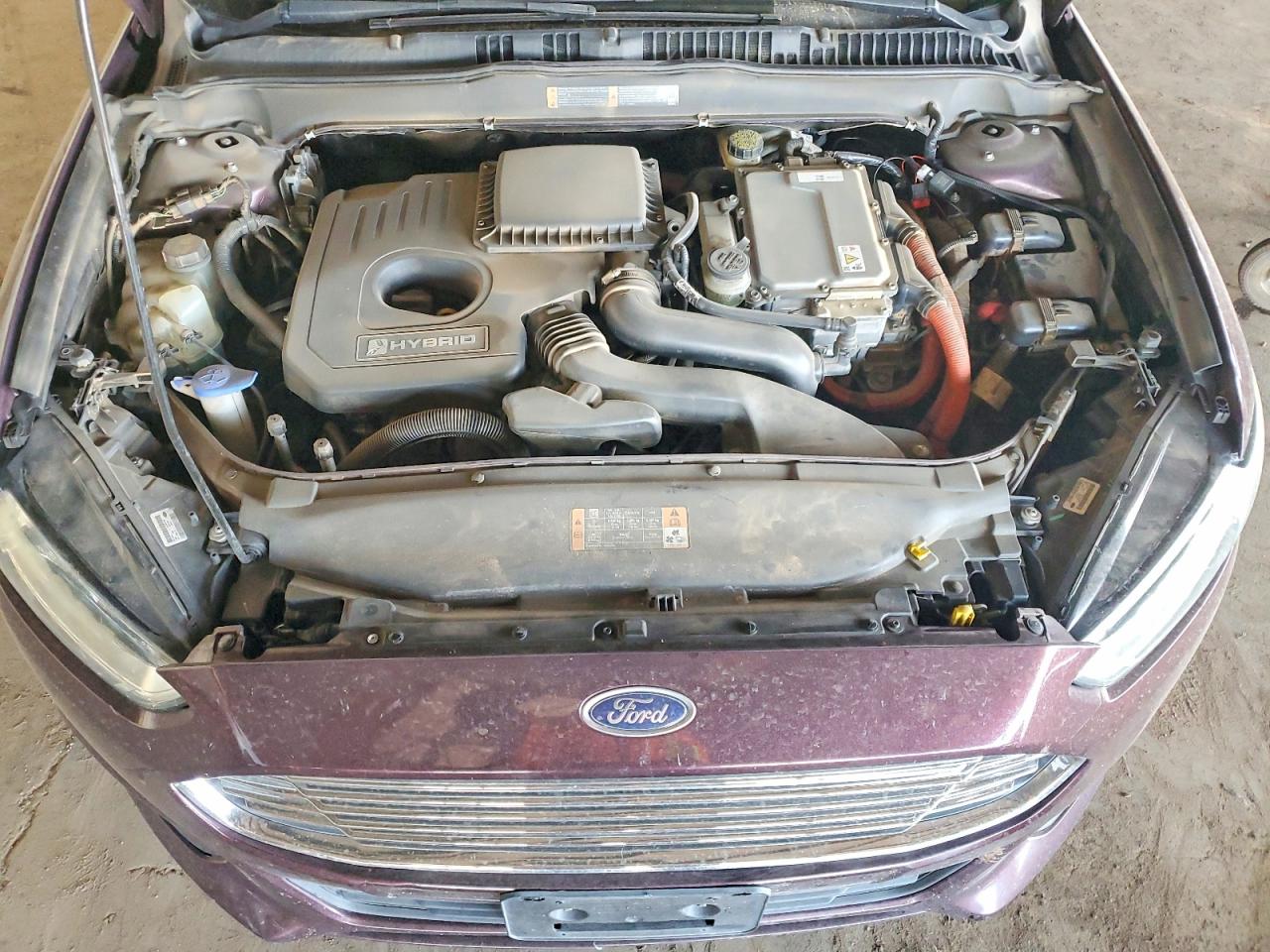 2013 Ford Fusion Se Hybrid Бордовый vin: 3FA6P0LU0DR379453