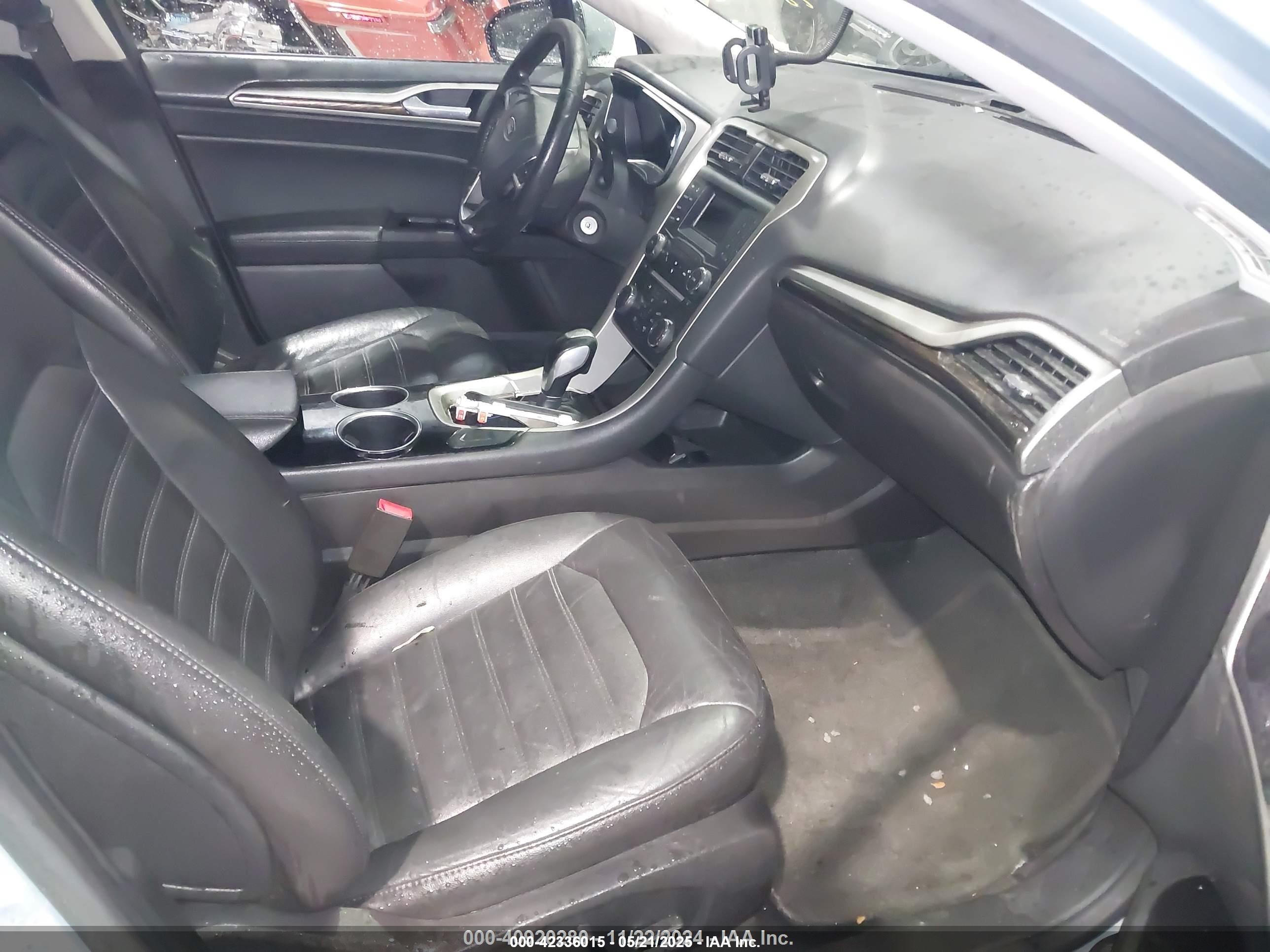 2014 Ford Fusion Hybrid Se Light Blue vin: 3FA6P0LU0ER147808