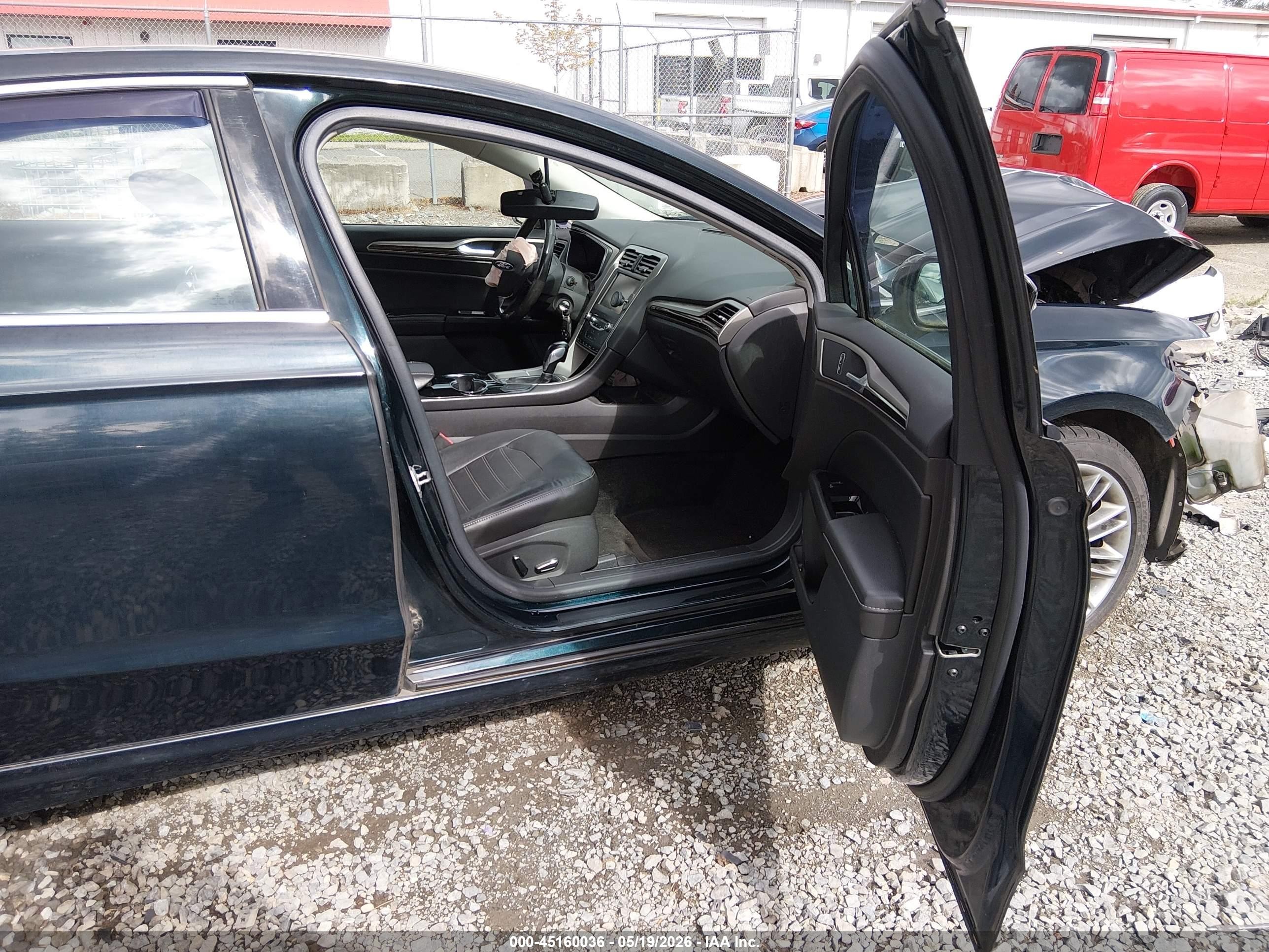 2014 Ford Fusion Hybrid Se Black vin: 3FA6P0LU0ER228419