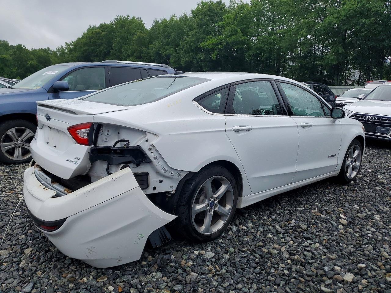2014 Ford Fusion Se Hybrid Белый vin: 3FA6P0LU0ER288085