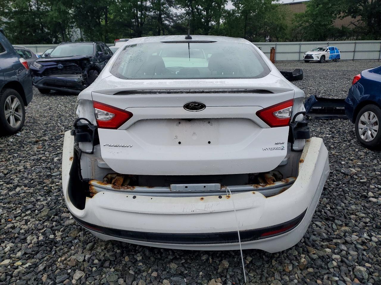 2014 Ford Fusion Se Hybrid Белый vin: 3FA6P0LU0ER288085