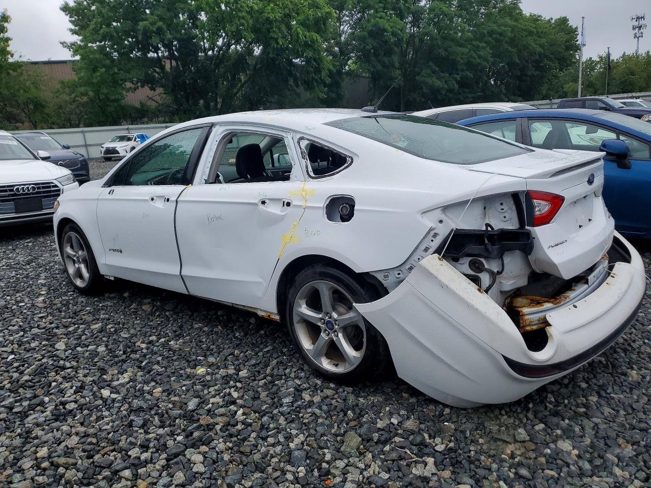 2014 Ford Fusion Se Hybrid Белый vin: 3FA6P0LU0ER288085