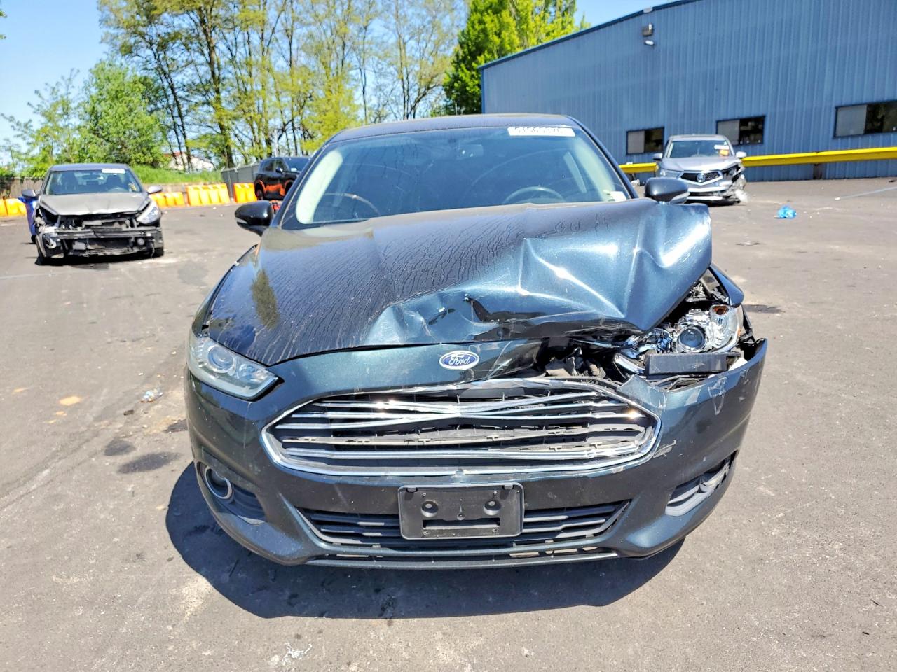 2014 Ford Fusion Se Hybrid Black vin: 3FA6P0LU0ER298924