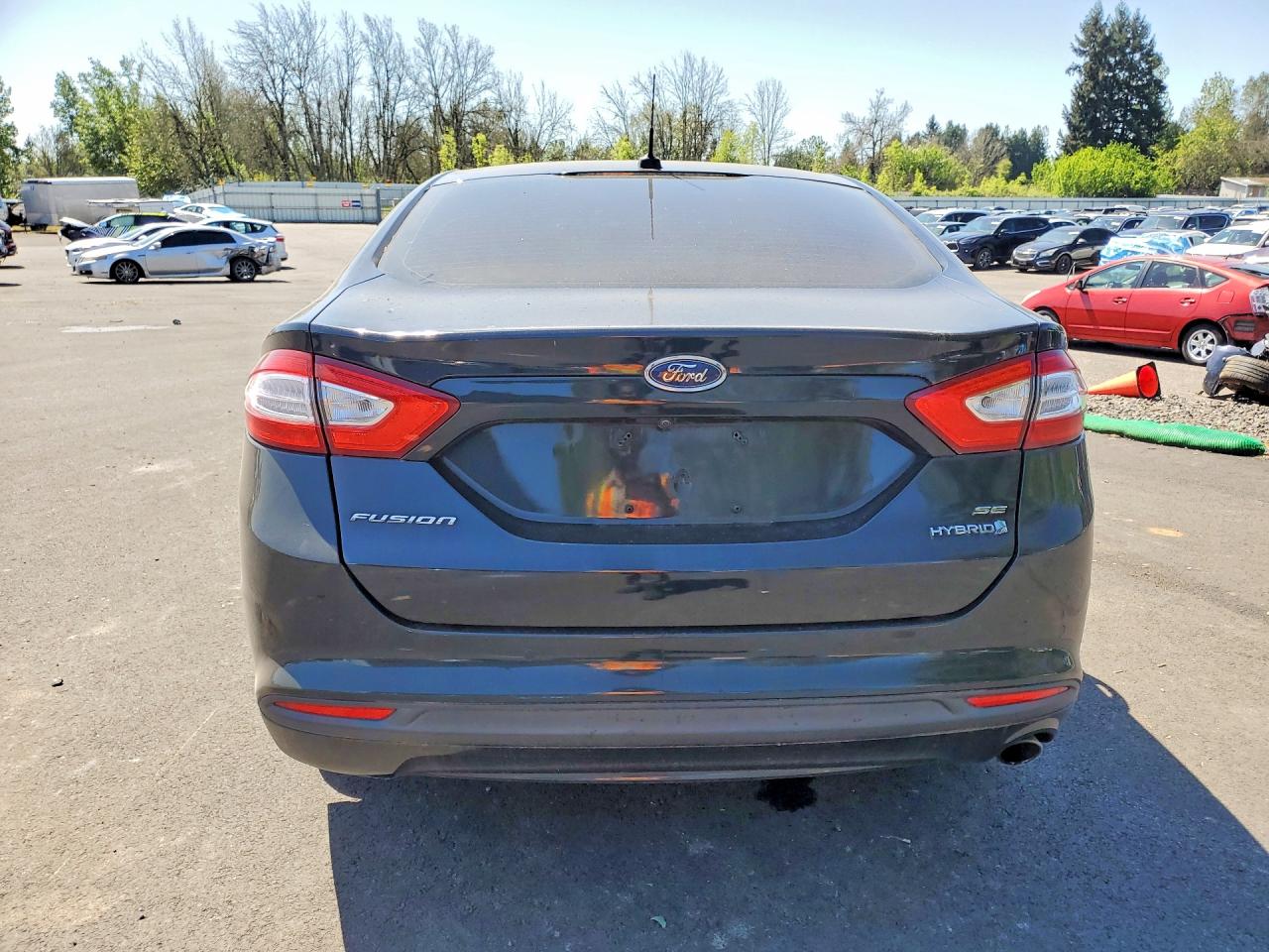 2014 Ford Fusion Se Hybrid Black vin: 3FA6P0LU0ER298924