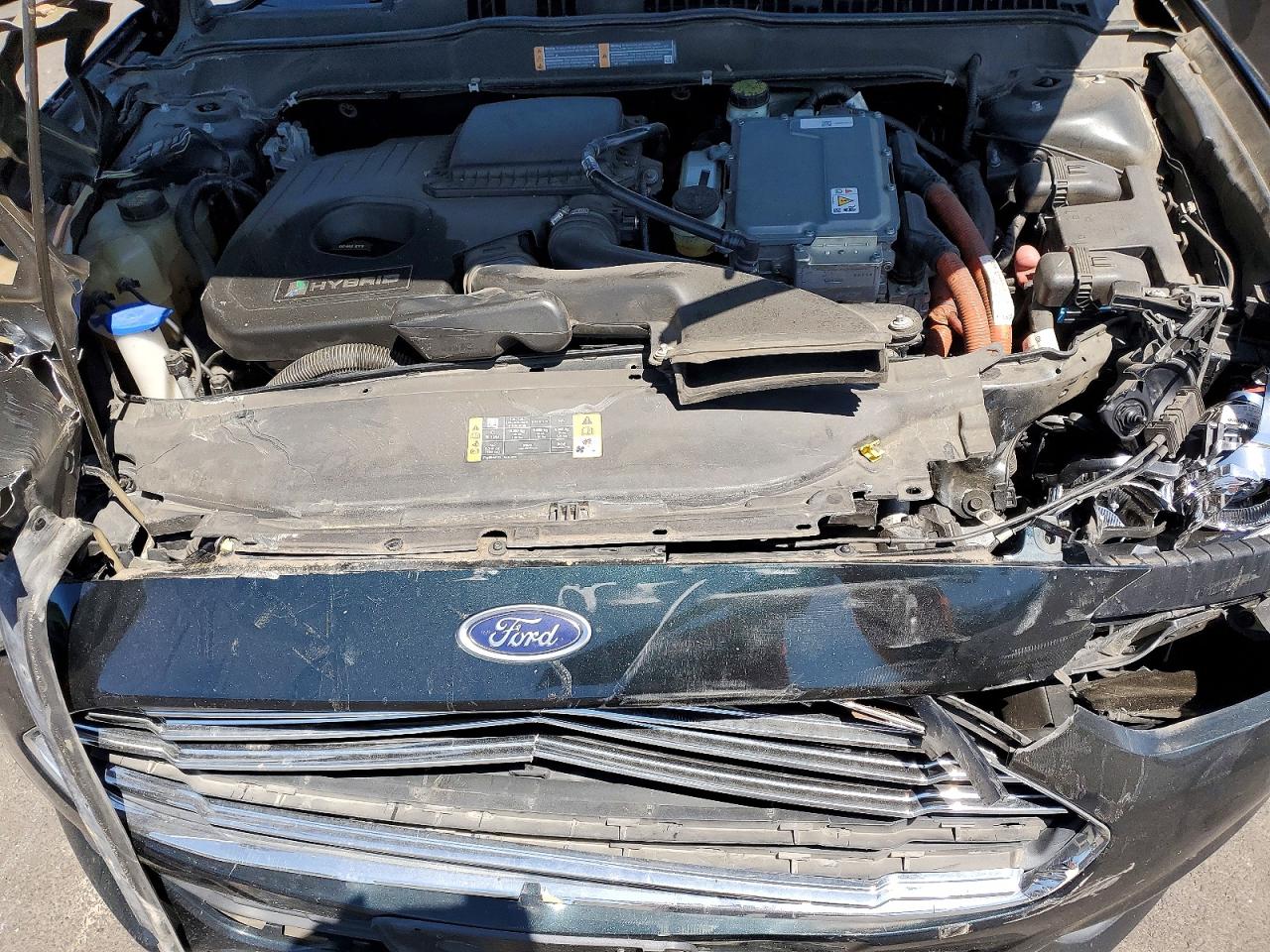 2014 Ford Fusion Se Hybrid Black vin: 3FA6P0LU0ER298924