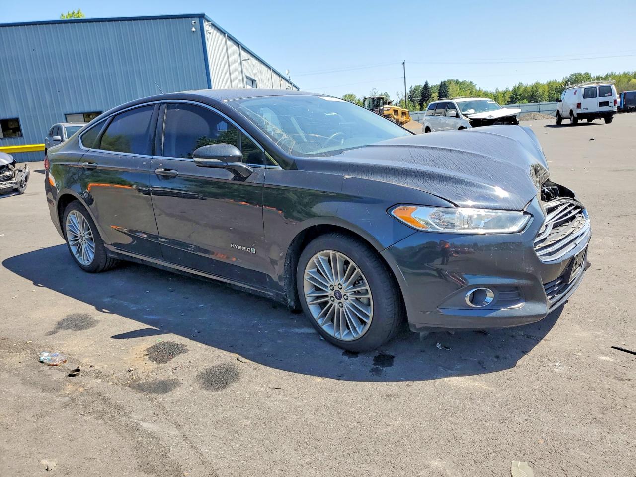 2014 Ford Fusion Se Hybrid Black vin: 3FA6P0LU0ER298924