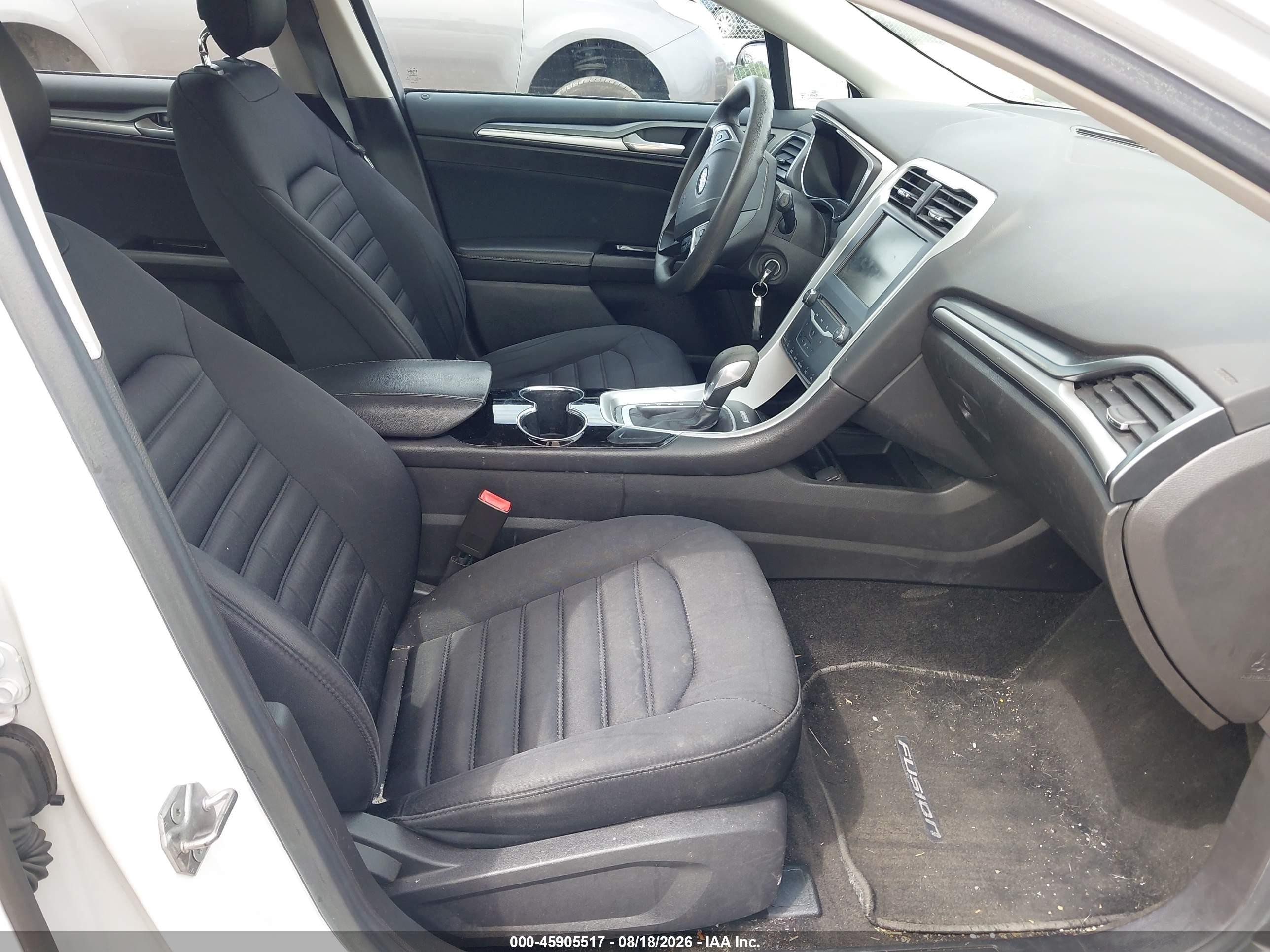 2014 Ford Fusion Hybrid Se White vin: 3FA6P0LU0ER312837