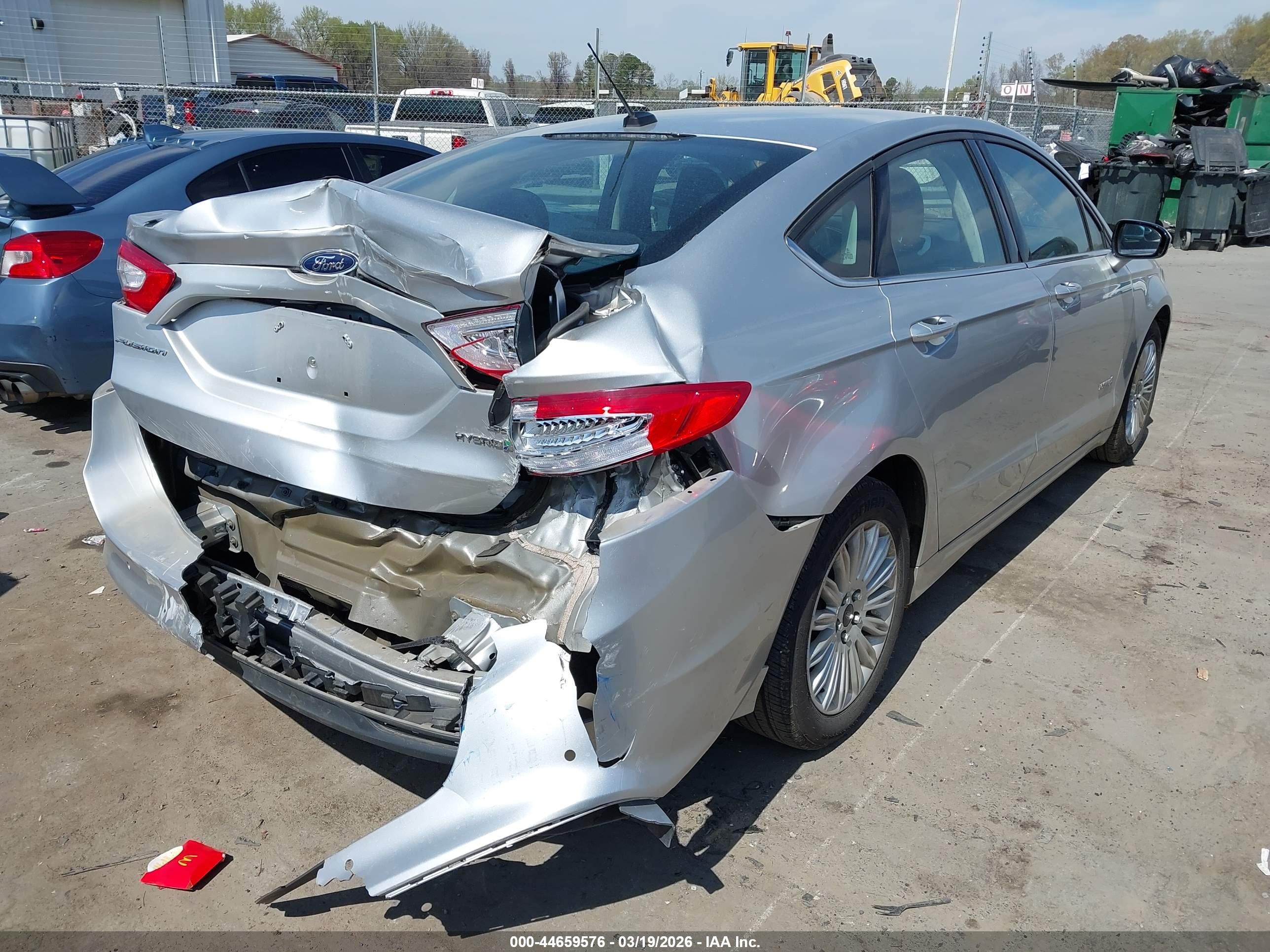 2014 Ford Fusion Hybrid Se Silver vin: 3FA6P0LU0ER386226