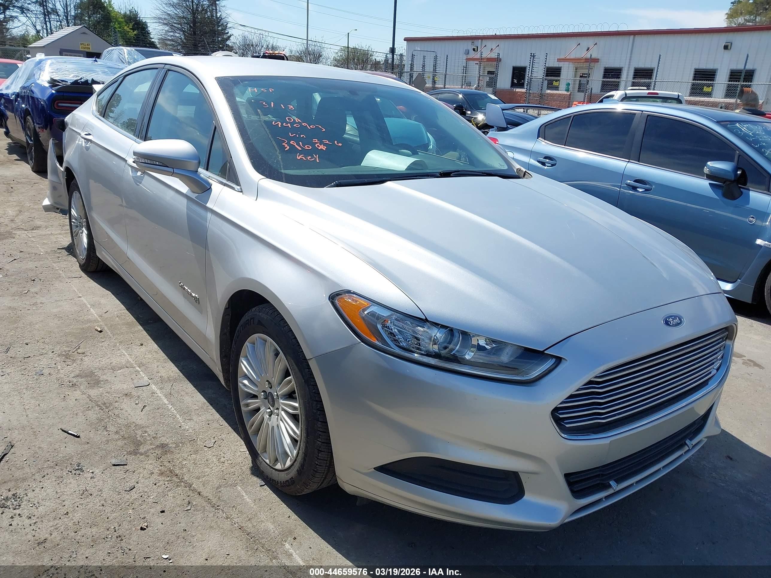 2014 Ford Fusion Hybrid Se Silver vin: 3FA6P0LU0ER386226