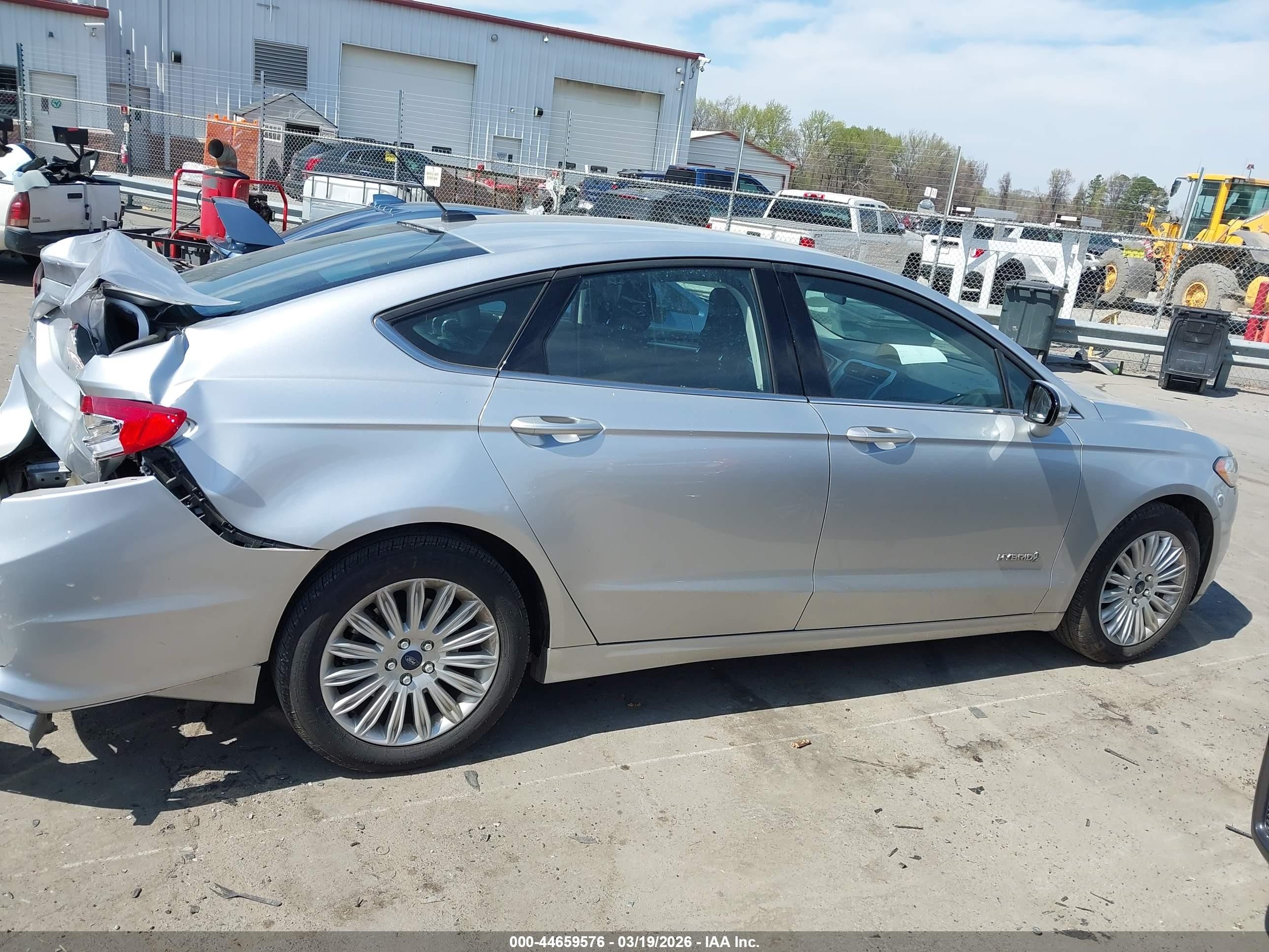 2014 Ford Fusion Hybrid Se Silver vin: 3FA6P0LU0ER386226