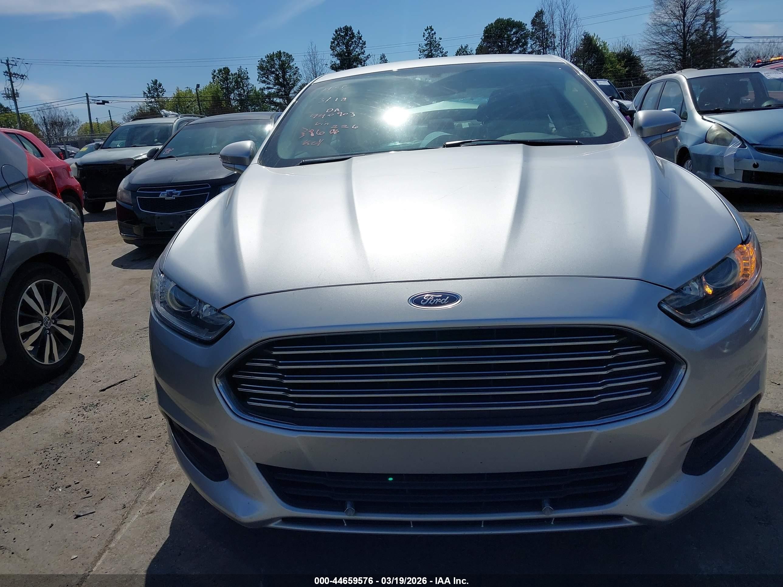 2014 Ford Fusion Hybrid Se Silver vin: 3FA6P0LU0ER386226