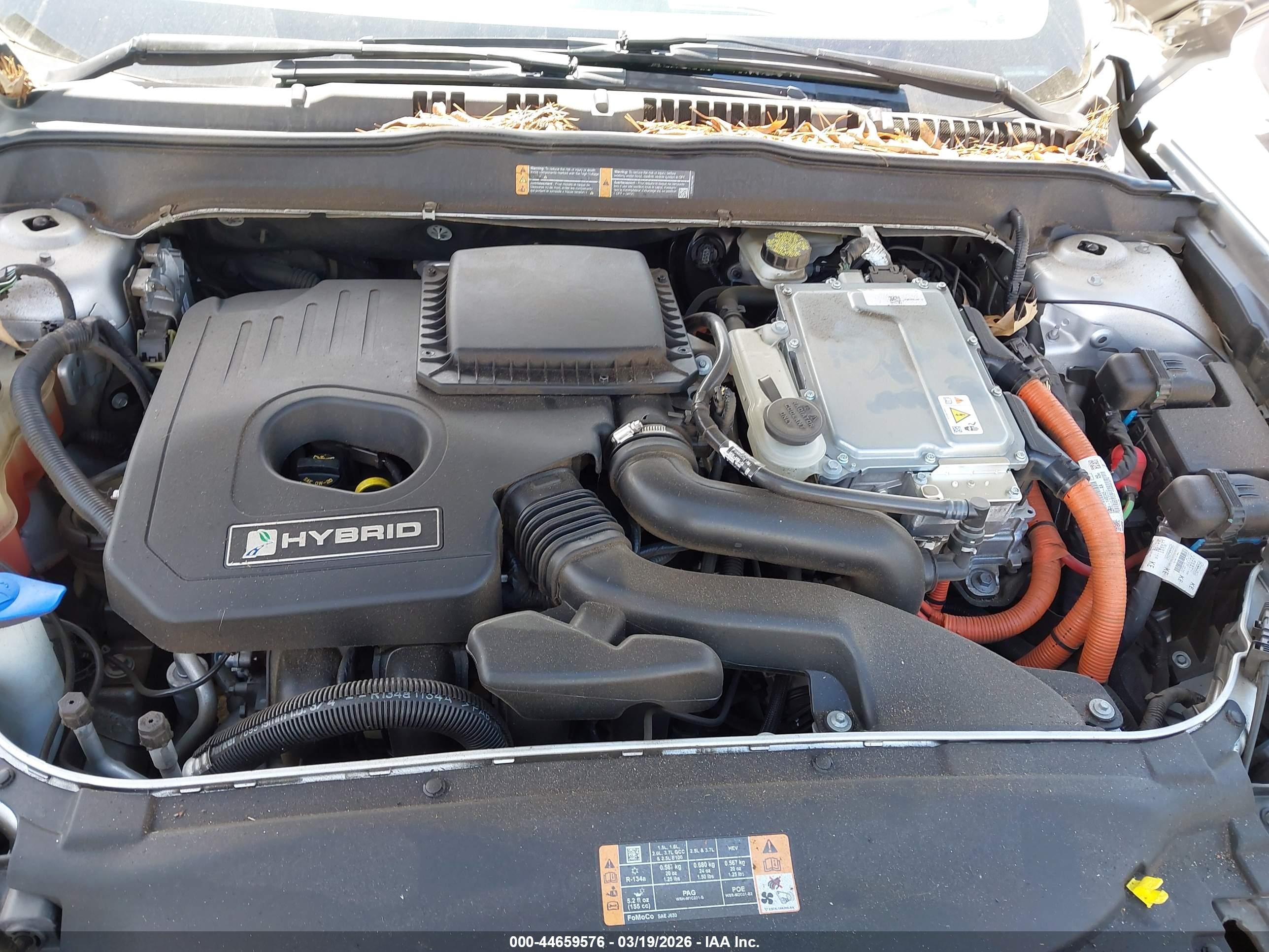 2014 Ford Fusion Hybrid Se Silver vin: 3FA6P0LU0ER386226