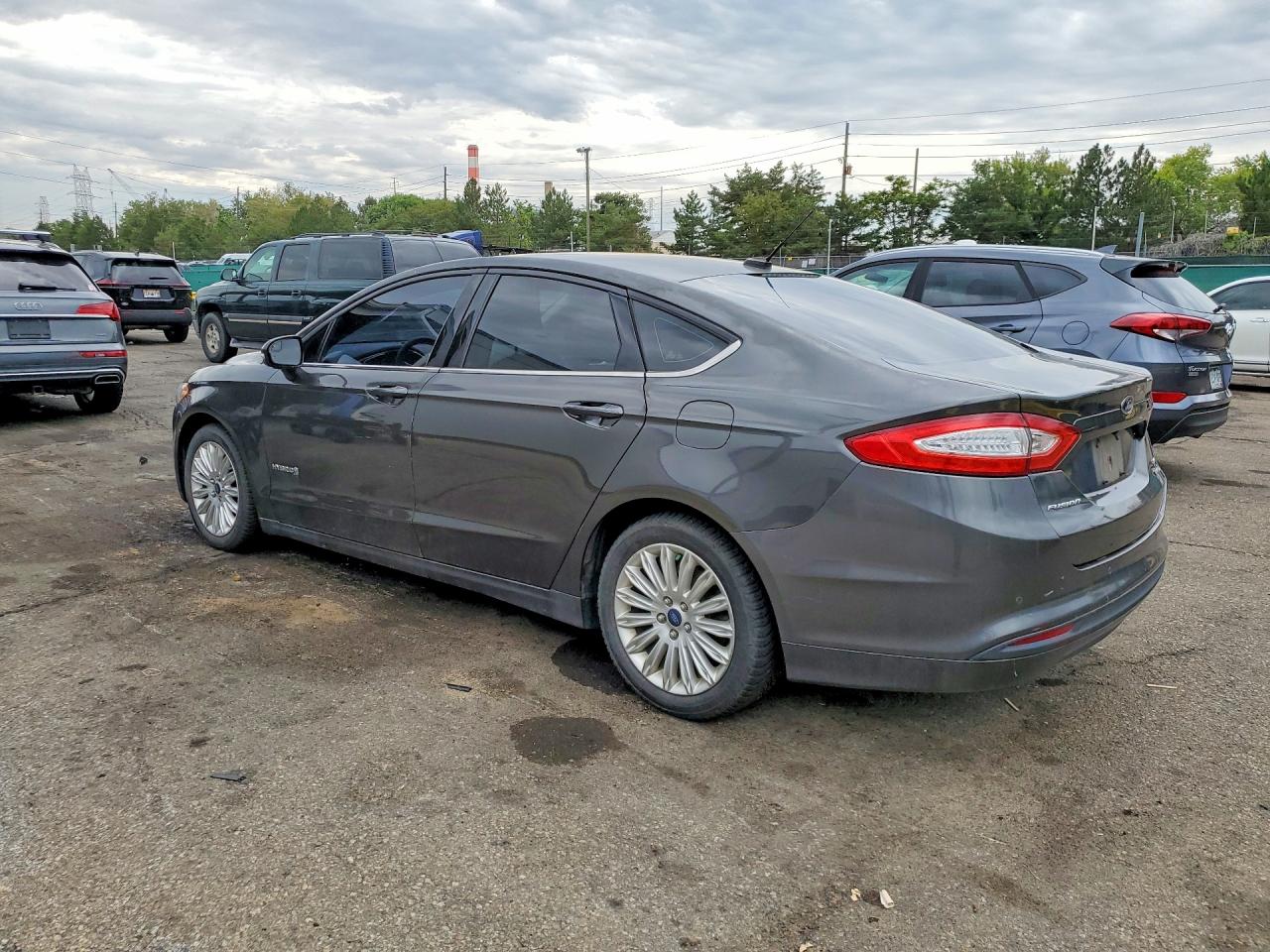 2015 Ford Fusion Se Hybrid Gray vin: 3FA6P0LU0FR127754