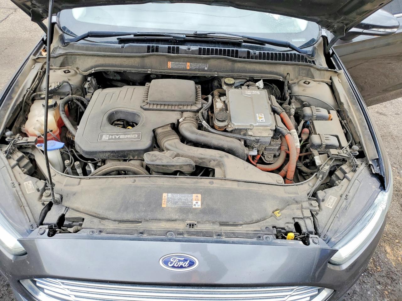 2015 Ford Fusion Se Hybrid Gray vin: 3FA6P0LU0FR127754