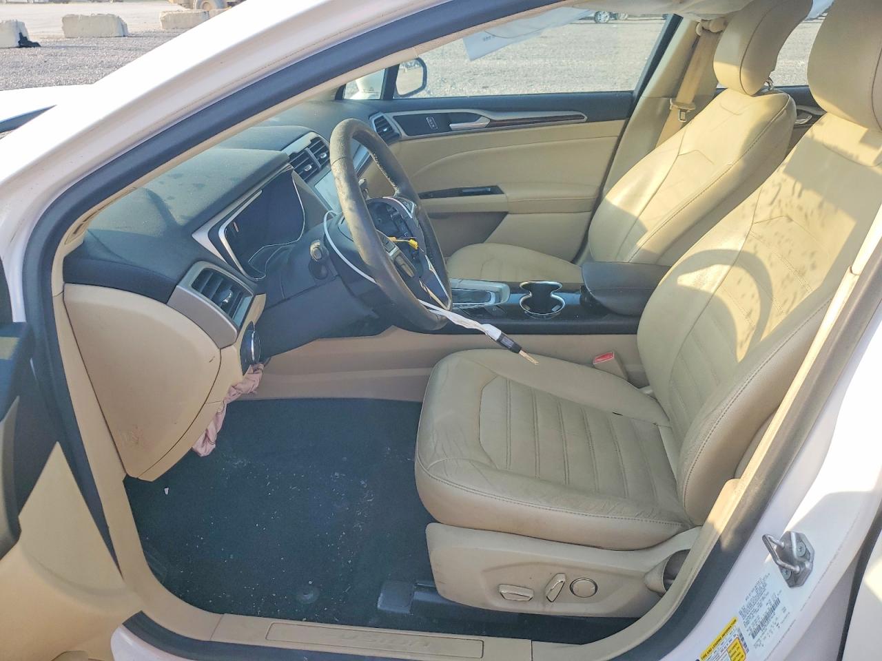2015 Ford Fusion Se Hybrid White vin: 3FA6P0LU0FR144540