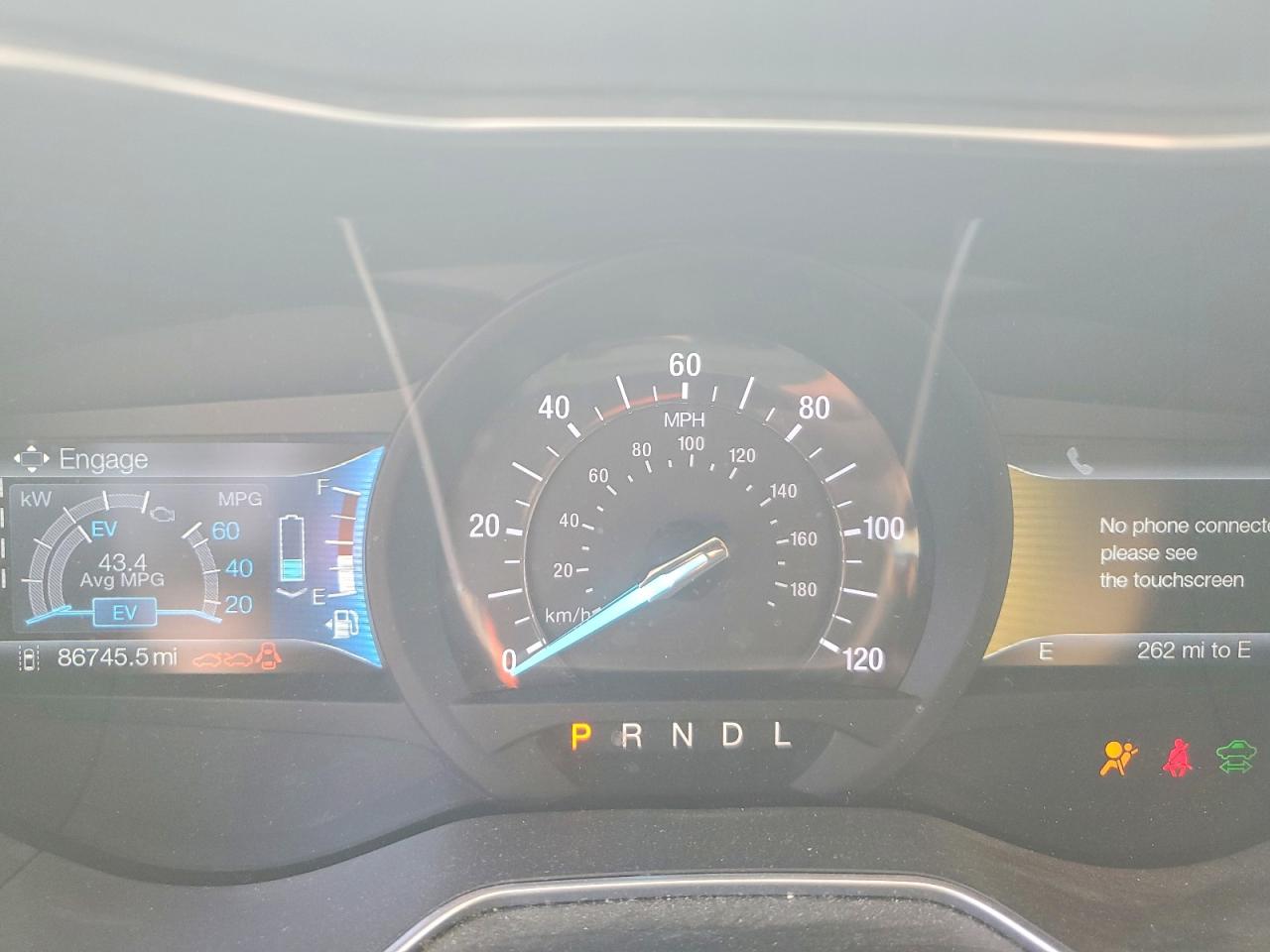 2015 Ford Fusion Se Hybrid White vin: 3FA6P0LU0FR144540