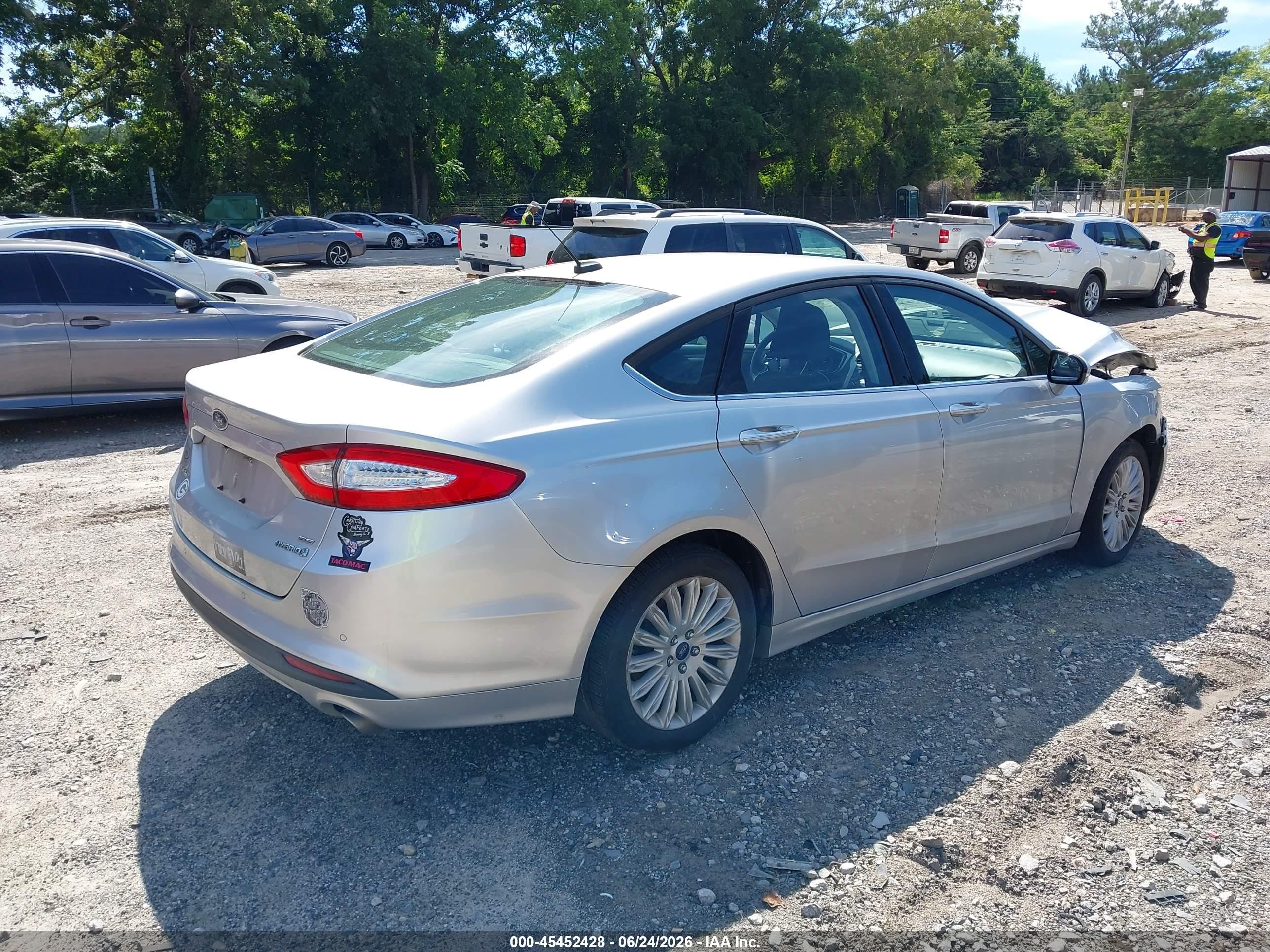2015 Ford Fusion Hybrid Se Silver vin: 3FA6P0LU0FR173360