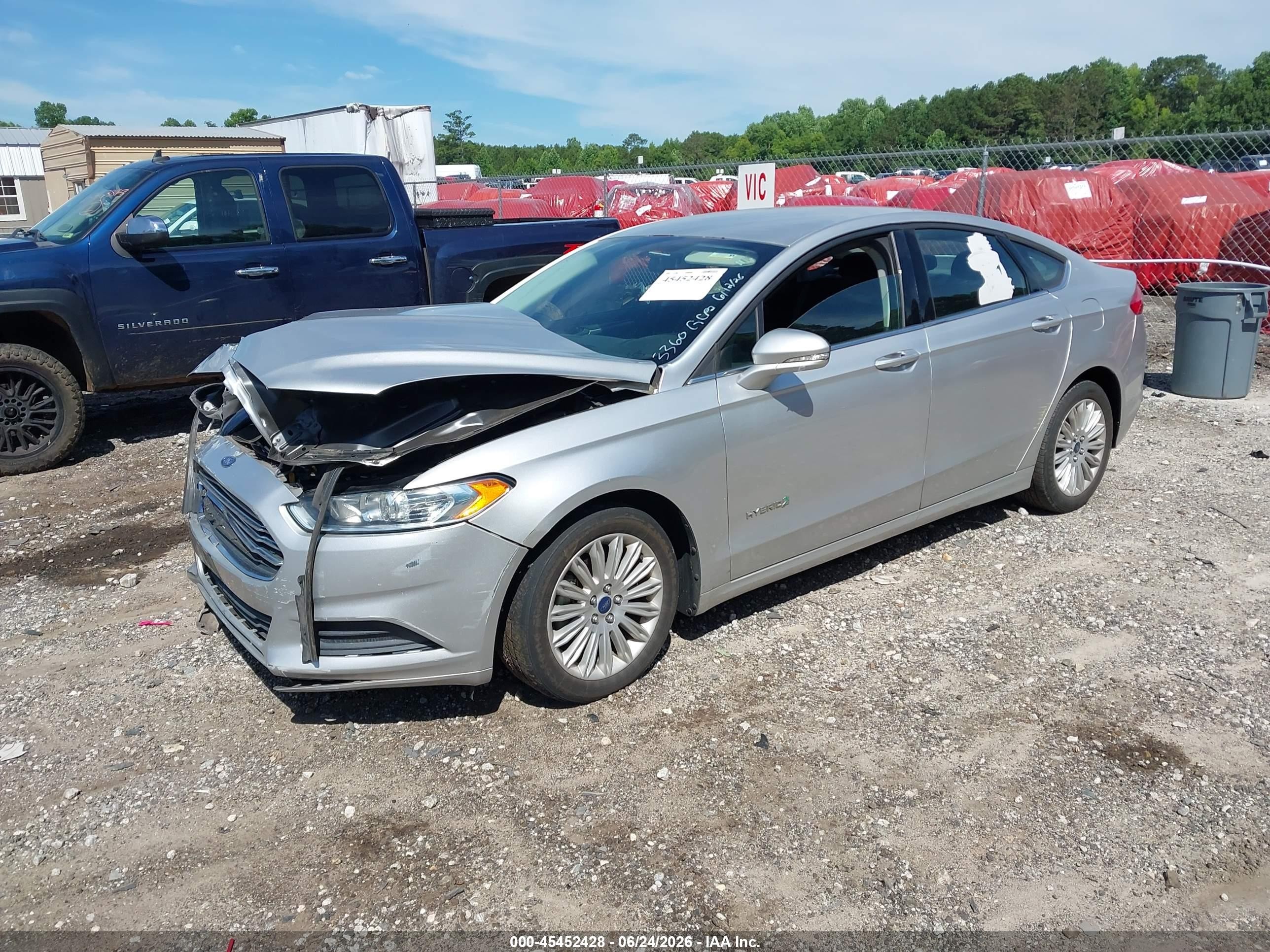 2015 Ford Fusion Hybrid Se Silver vin: 3FA6P0LU0FR173360