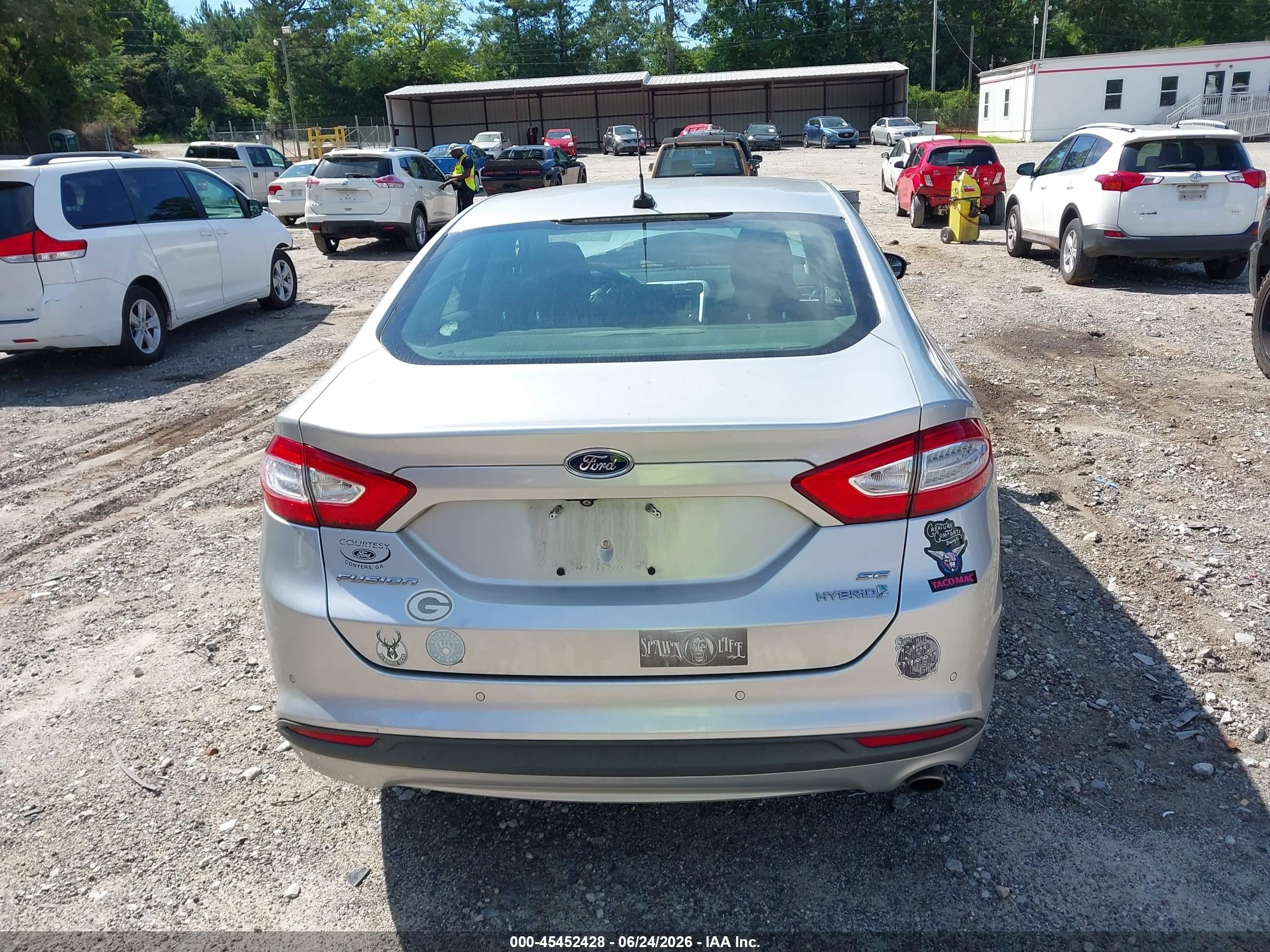2015 Ford Fusion Hybrid Se Silver vin: 3FA6P0LU0FR173360